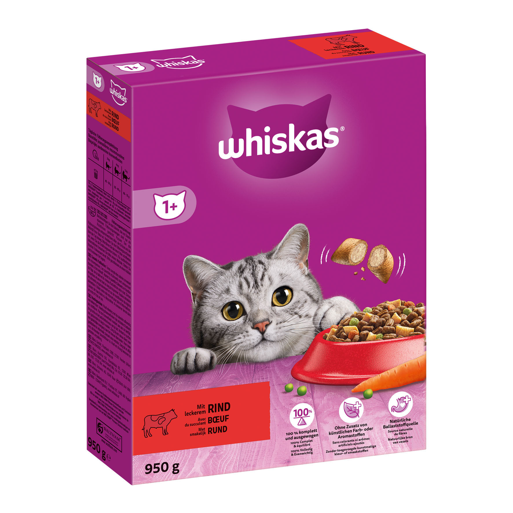 Whiskas Trocken Rind 1+