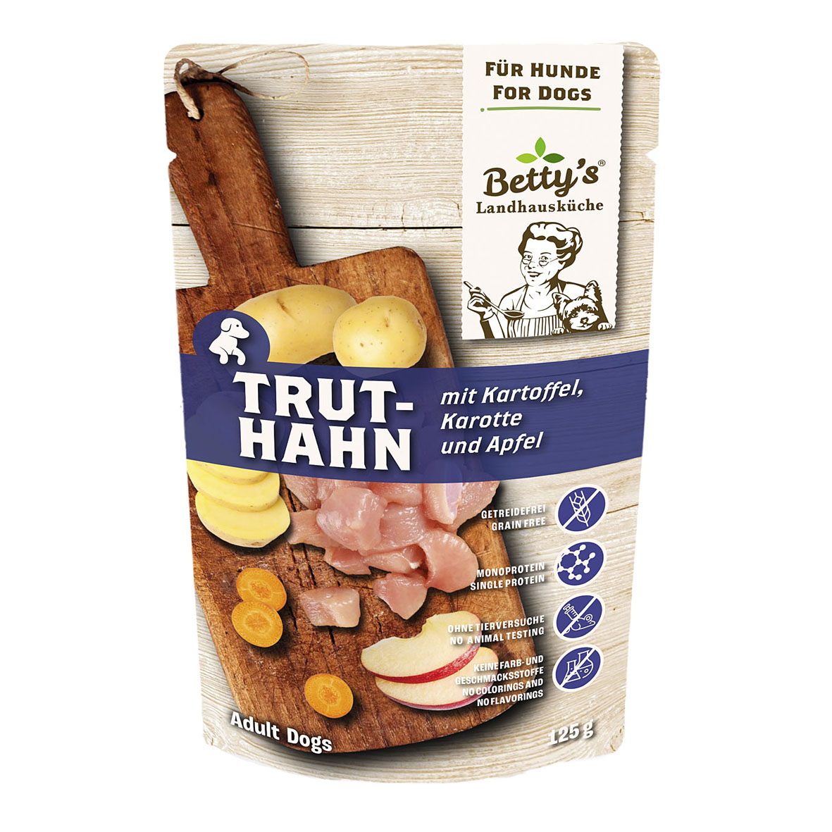 Betty's Landhausküche Truthahn & Kartoffeln, 125g
