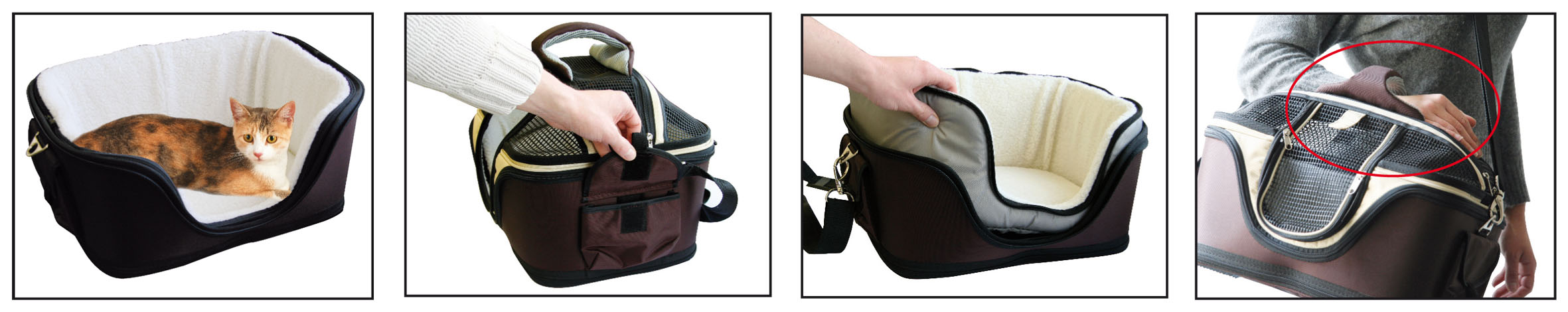 swisspet sac de transport Sleepyway M, 46x36x35cm