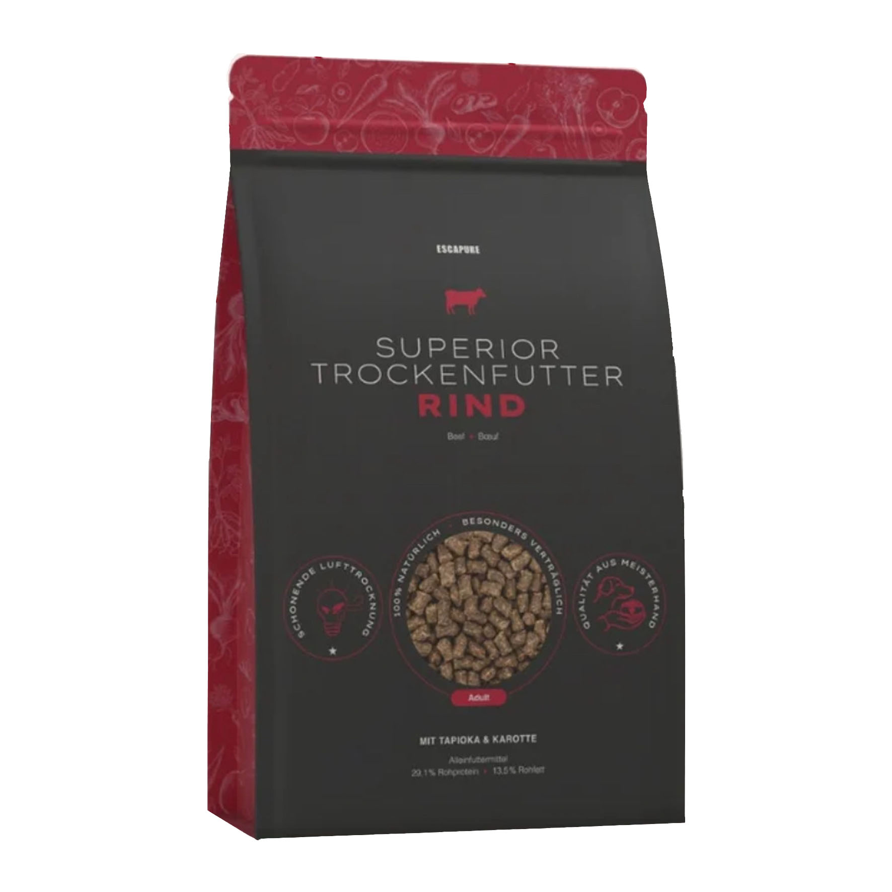Escapure Superior - Rind, Trockenfutter für Hunde, 1.5kg