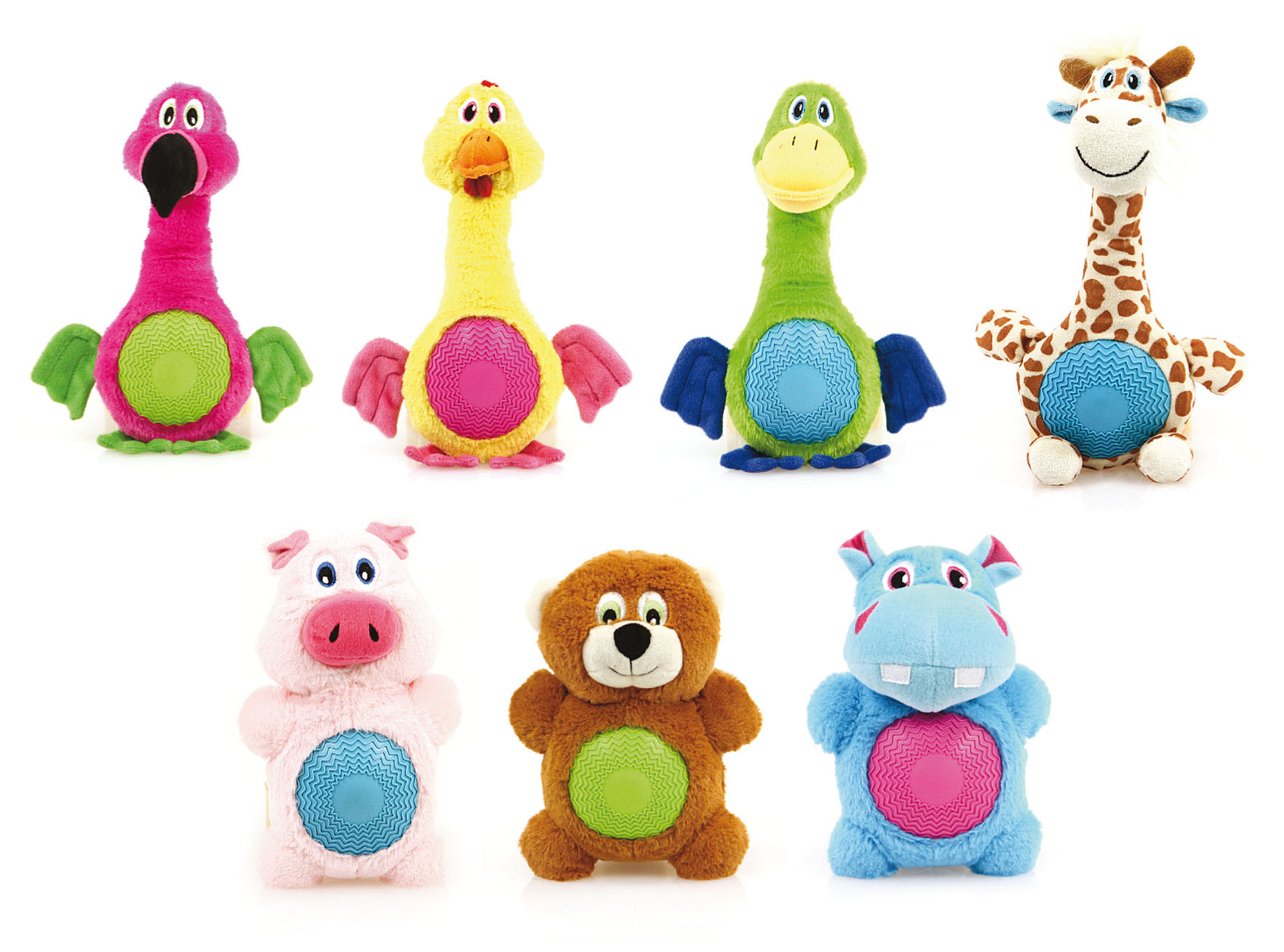 swisspet Plüschtiere mit Quietschbauch