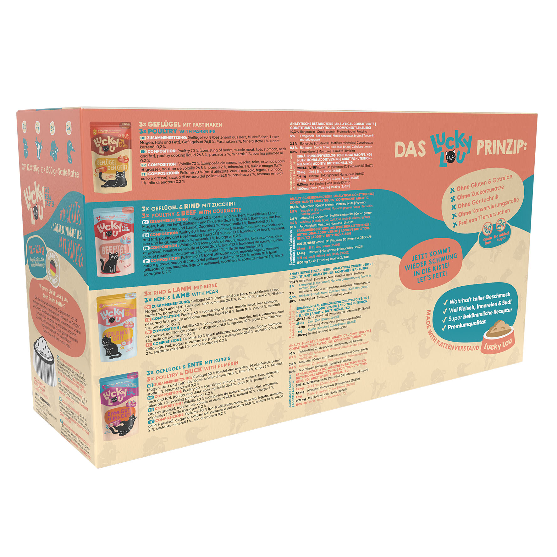 Lucky Lou Adult Tasty-Mix, 12x125g