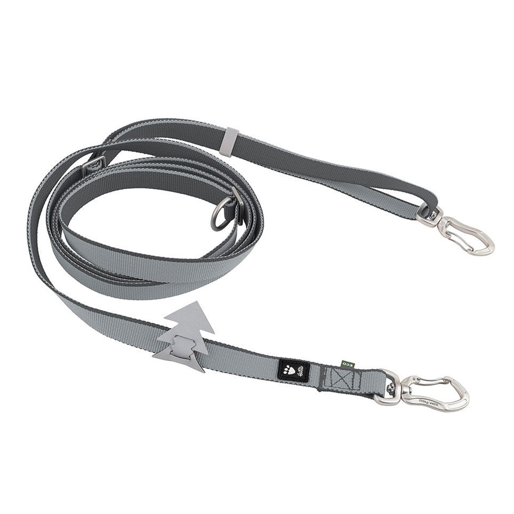 Guinzaglio per cani Hurtta Multi-Long II - 20 mm/100-300 cm, grigio