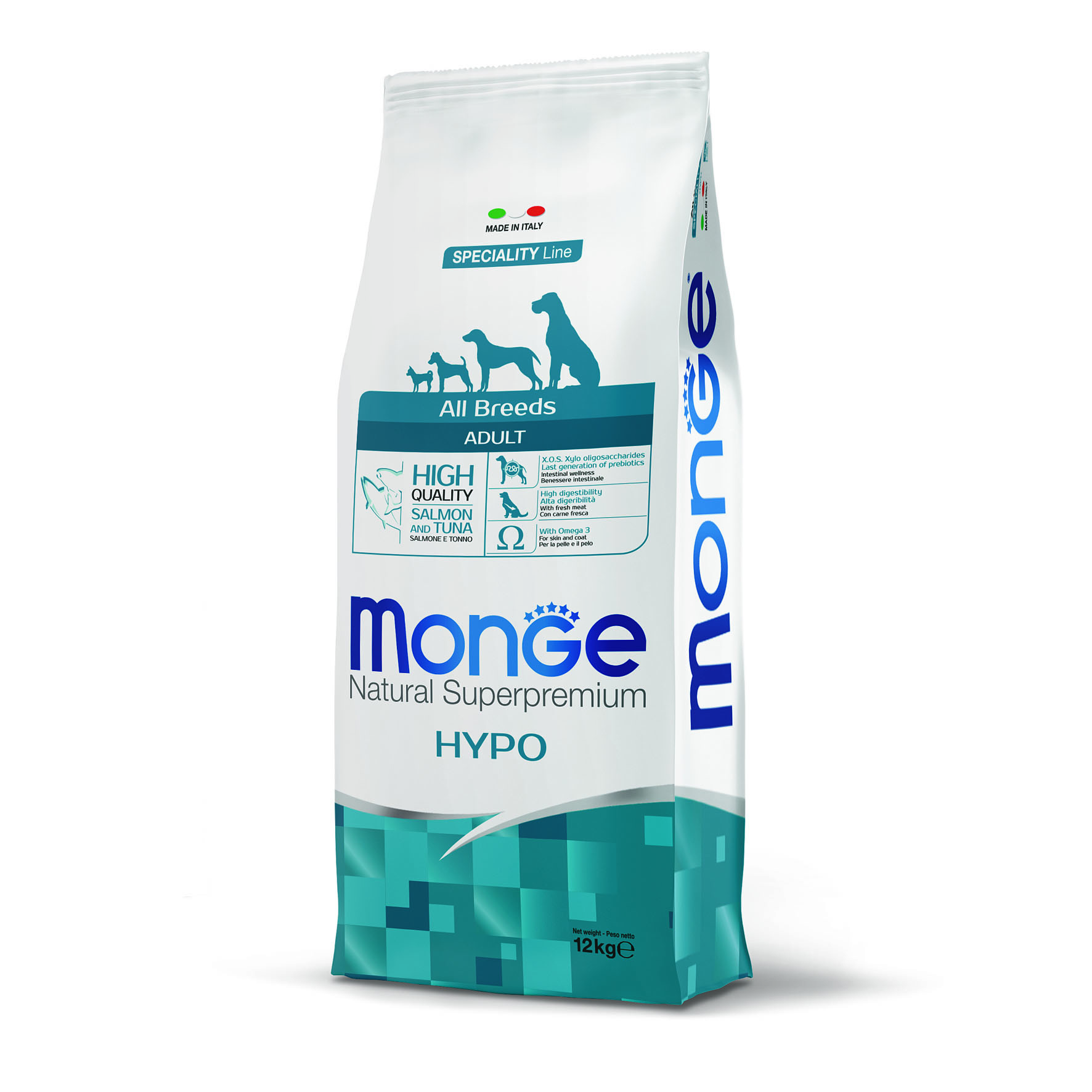 Monge Dog Adult A.B. Hypoallergen saumon & thon, 12kg