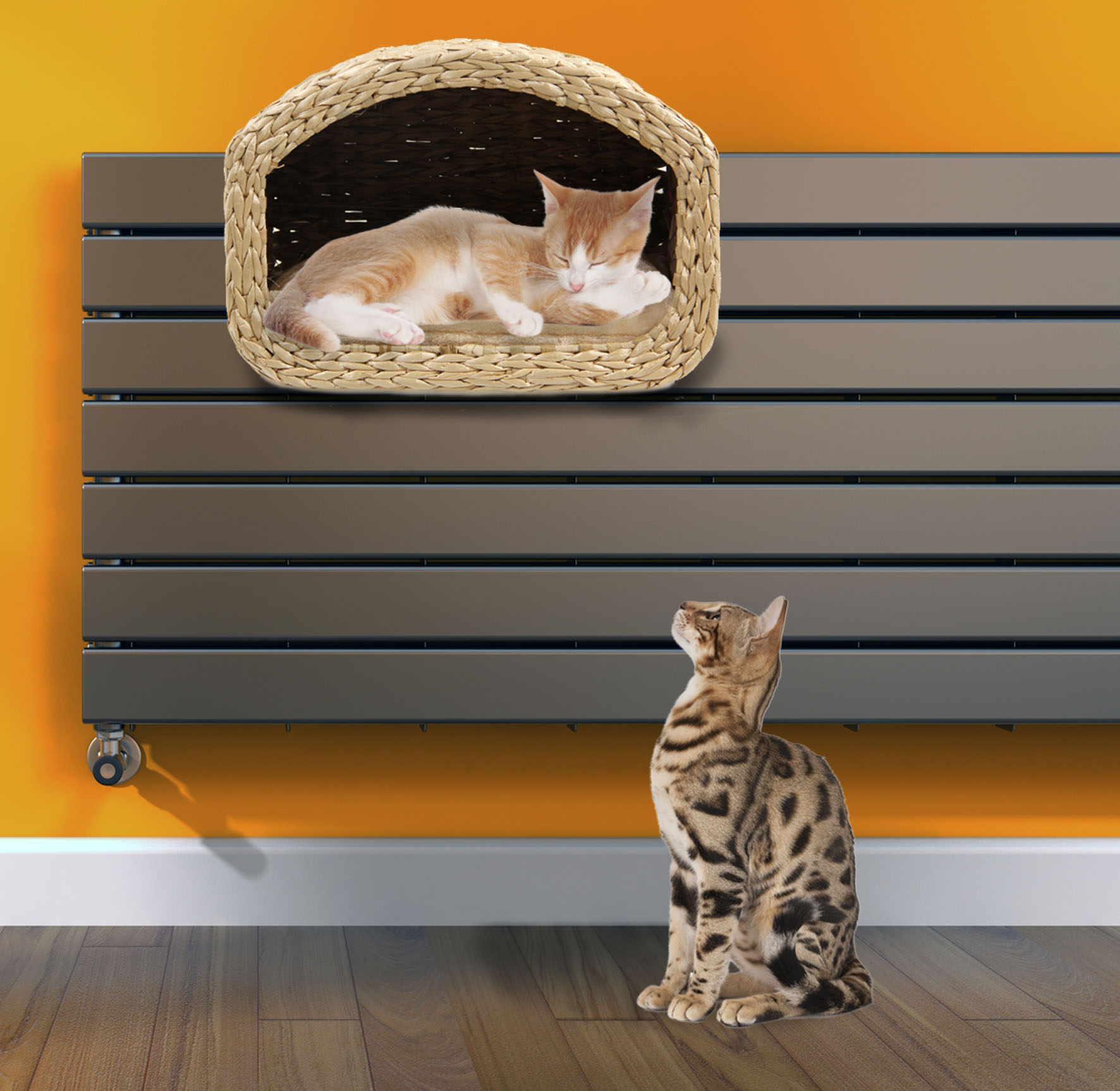 swisspet corbeille Milan pour le radiateur