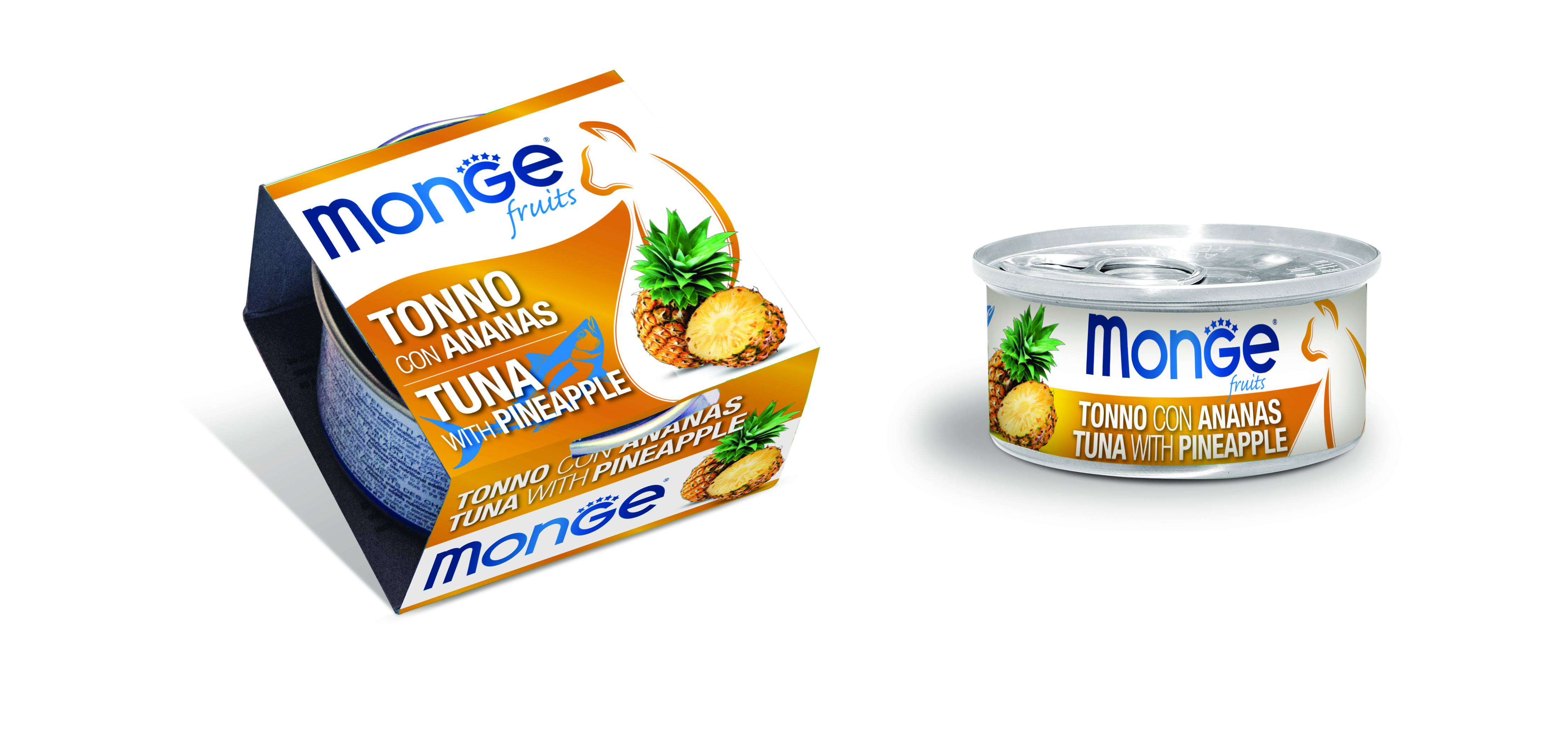 MONGE FRUIT TUNA MIT ANANAS, 80 g