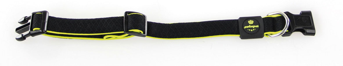 swisspet Active Dog Hunde Halsband, schwarz, S 25mm/30-45cm
