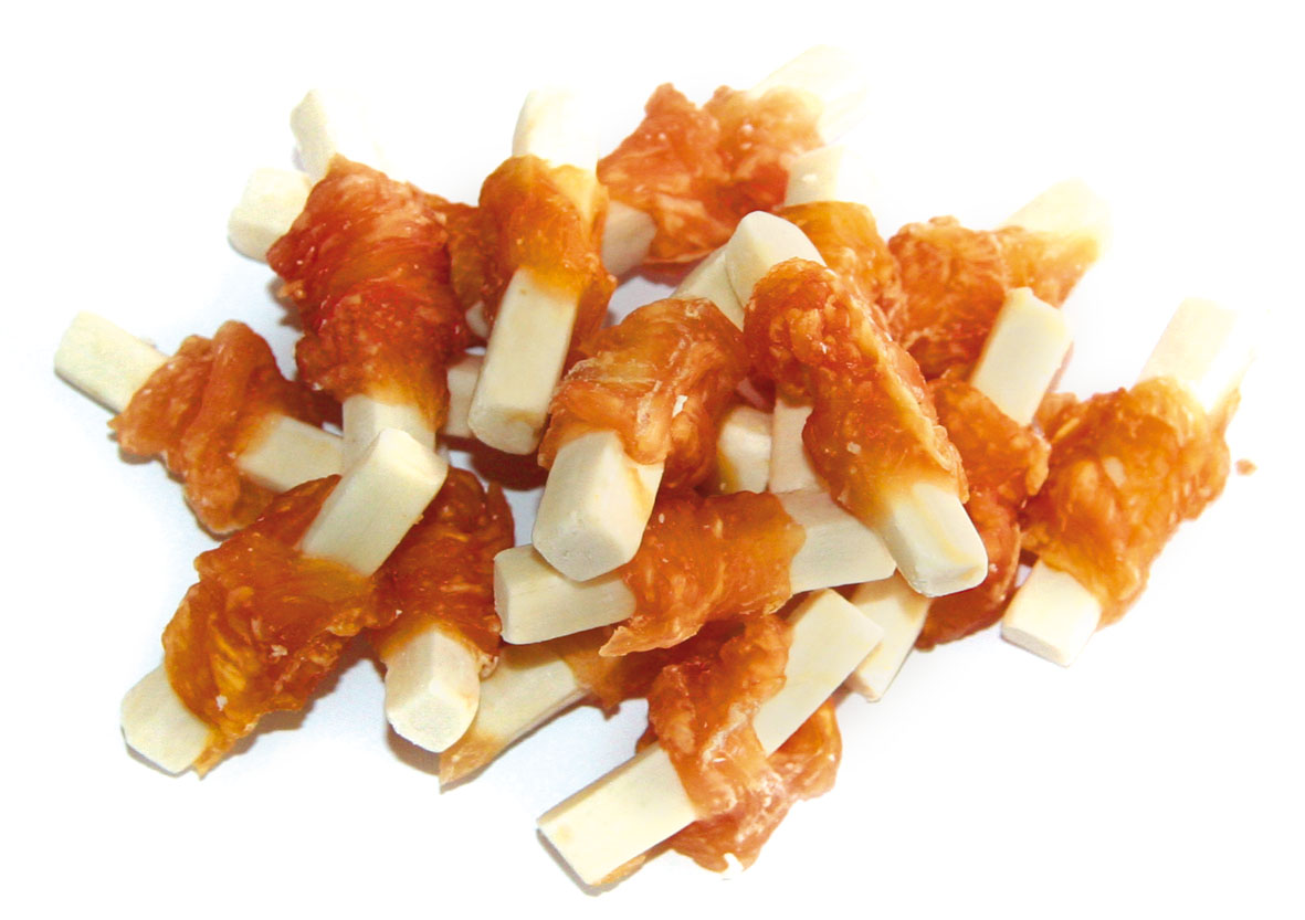 SwissDog Poulet-Sticks mit Käse, 100g SwissDog Poulet-Sticks mit Käse, 100g