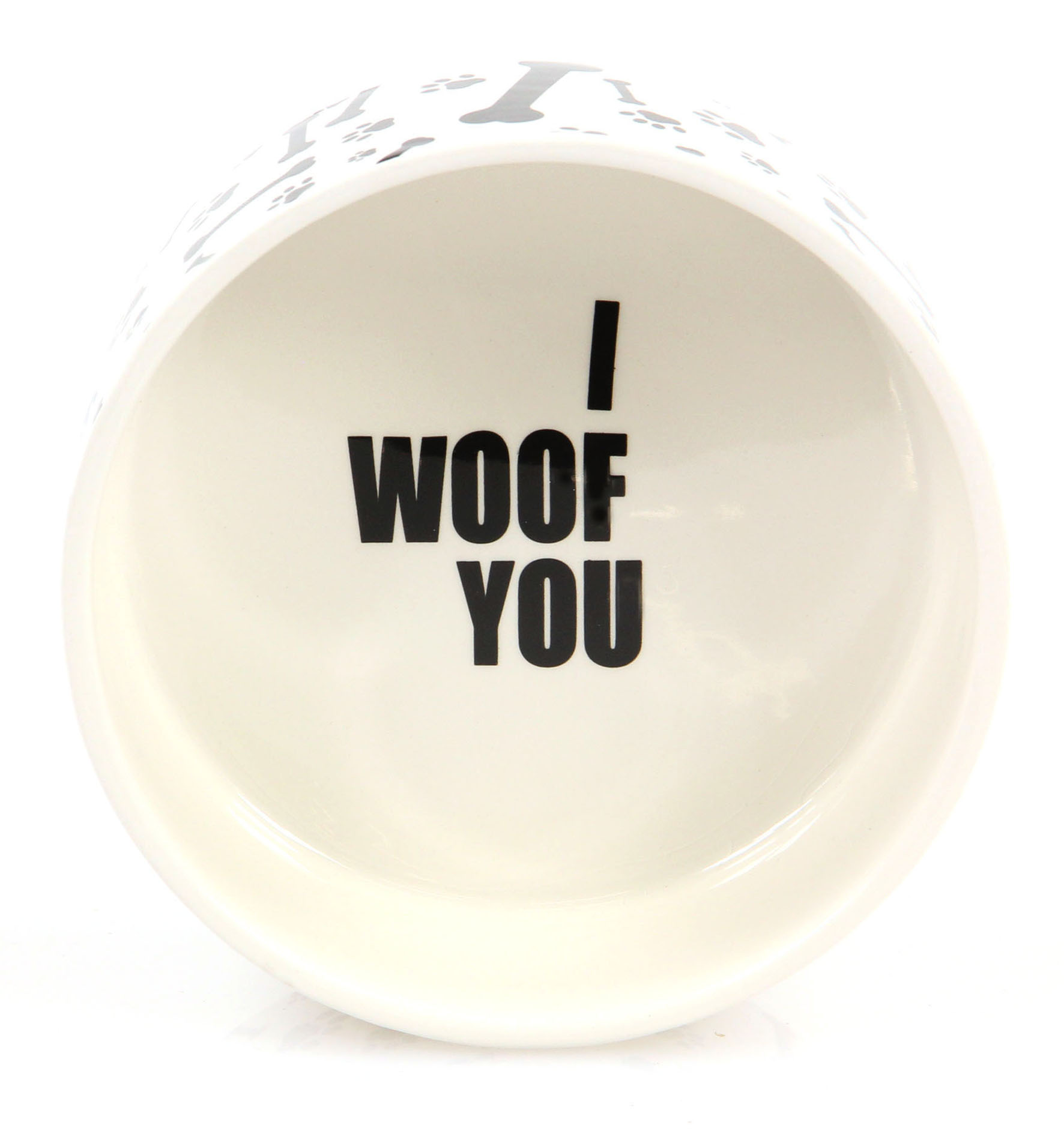 swisspet Keramiknapf BONES & PAWS, S ø 12.5x4.5cm, 300ml