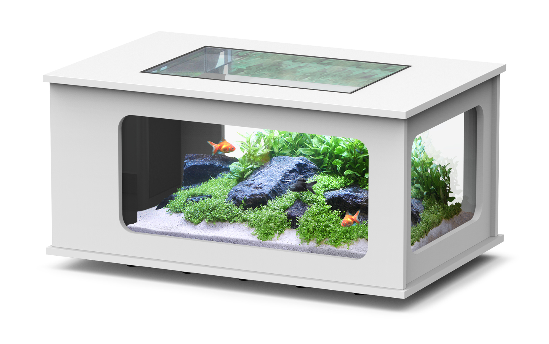 Aquatlantis Aquarium Aquatable weiss