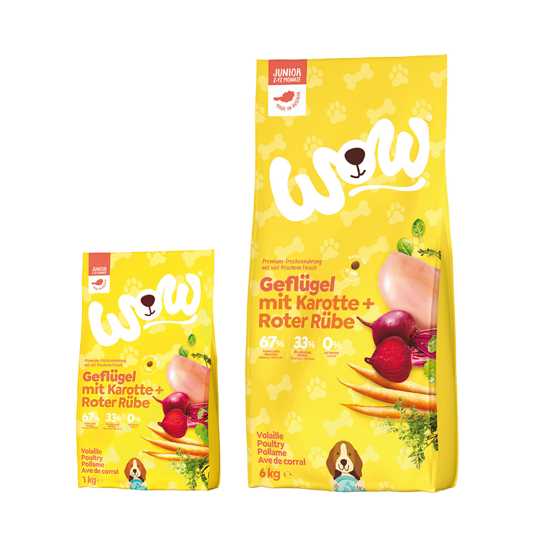 WOW Junior Mini Geflügel mit Karotten