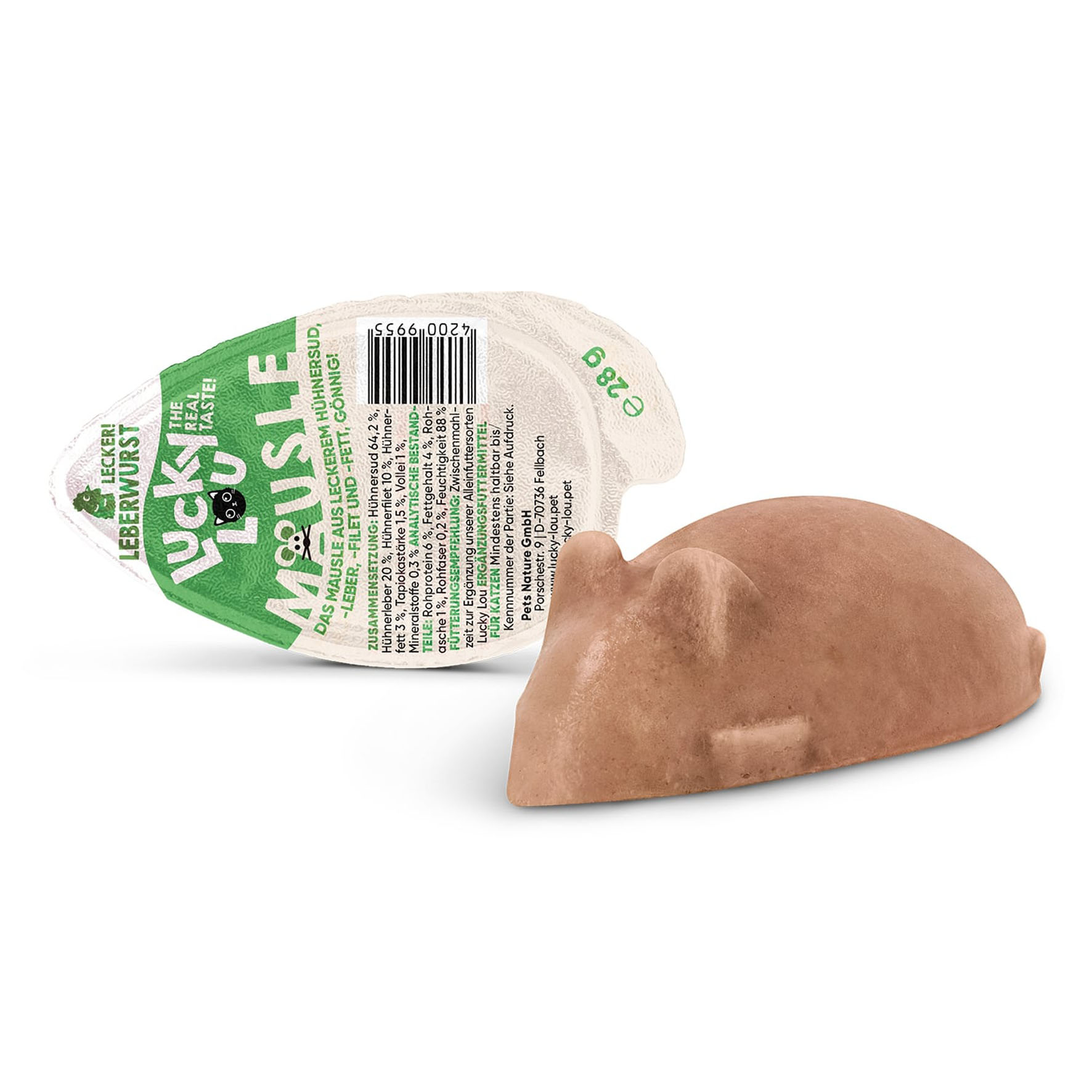 Lucky Lou Souris, saucisse de foie, 28g