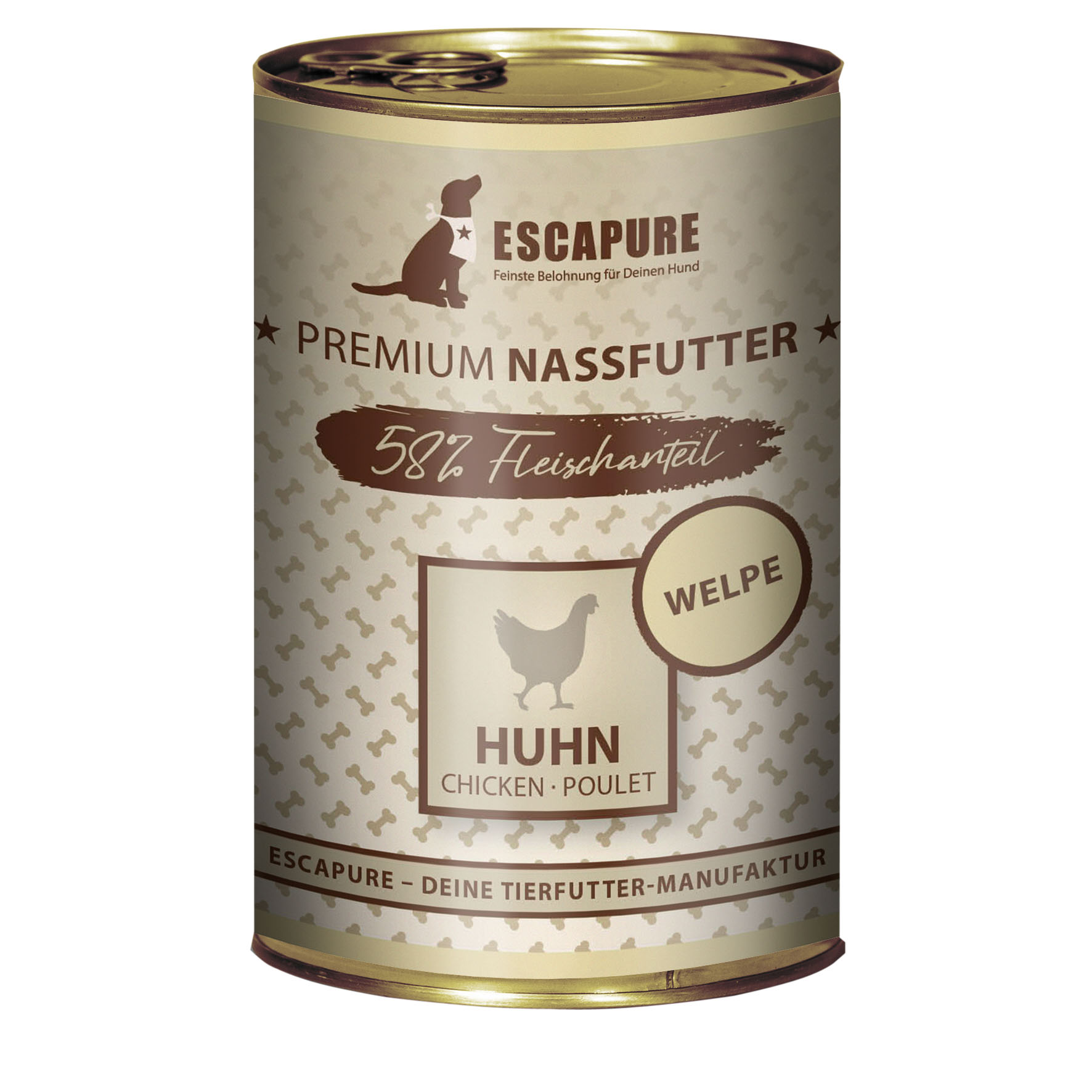 Escapure chiots poulet 400g