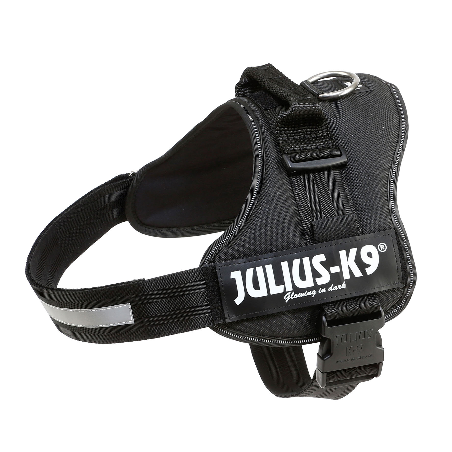 K9 Powergeschirr Schwarz Gr. 3. Hals: 82-115cm, max 40-80kg