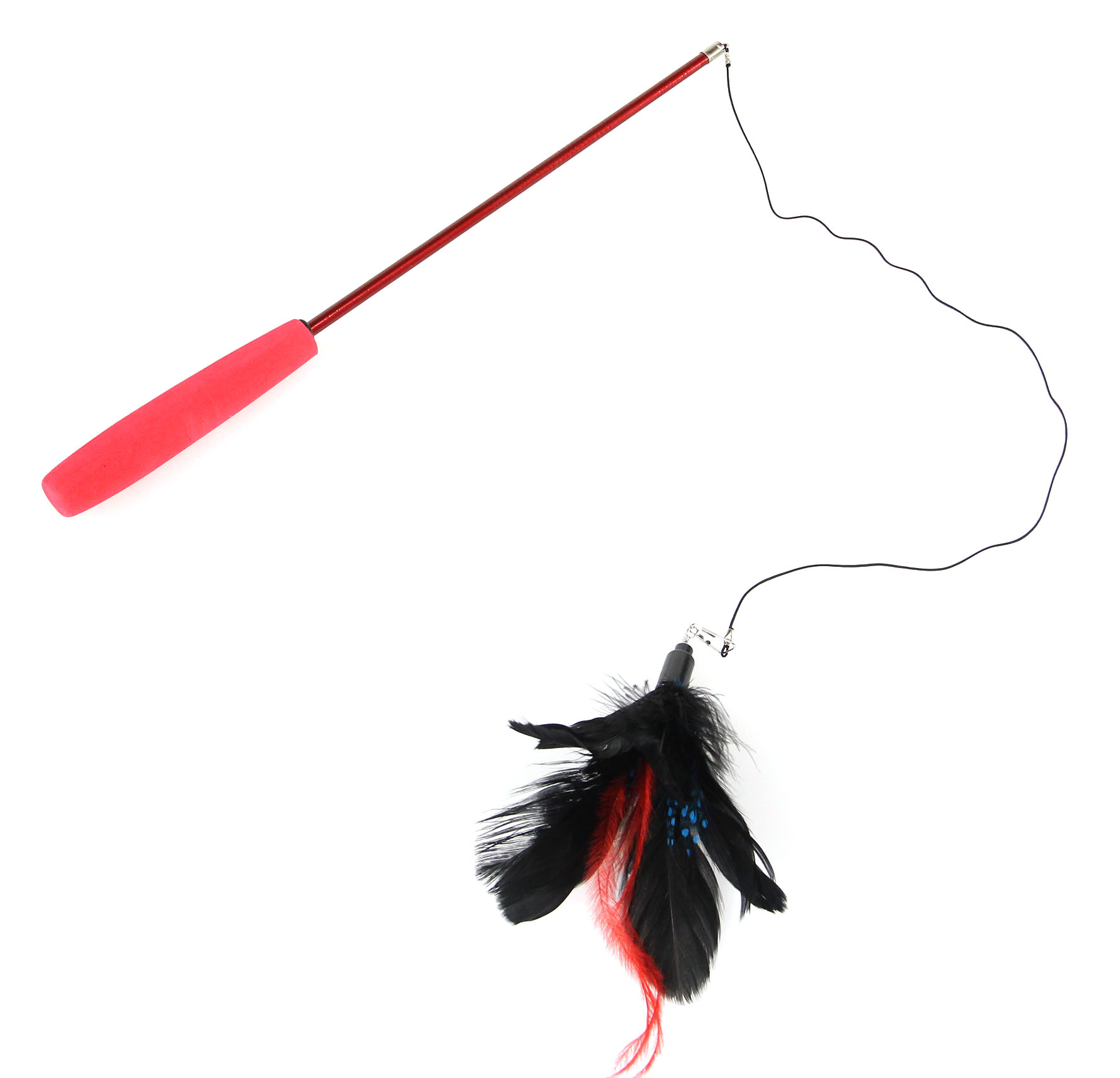 swisspet Canne à pêche Kitty Teaser, noire