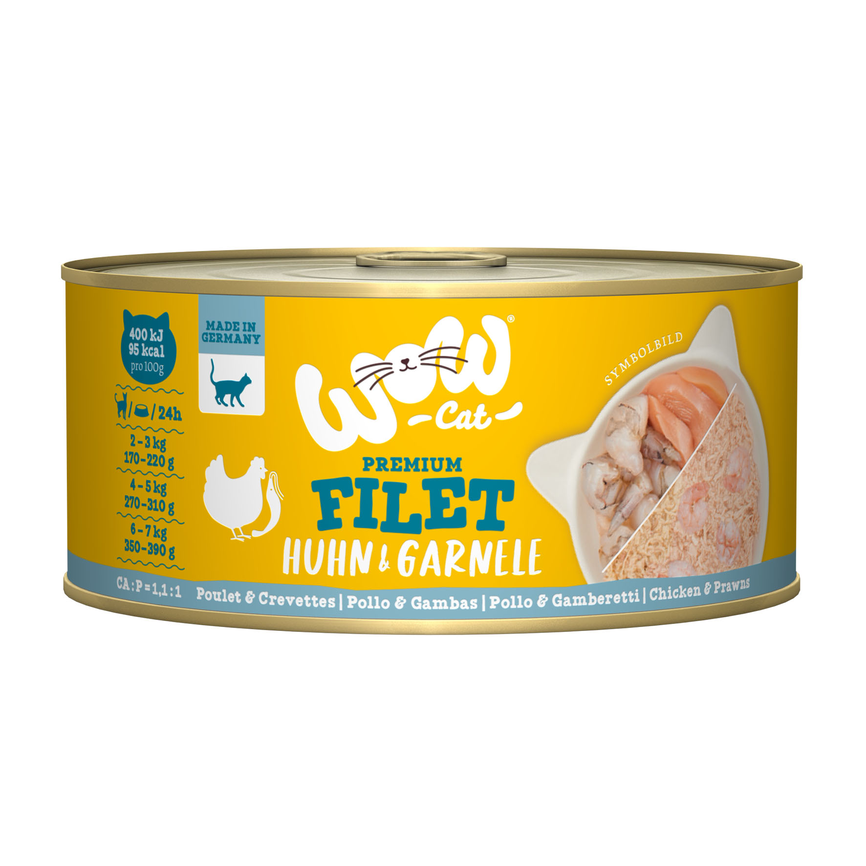 Filet de poulet & crevettes, 70g