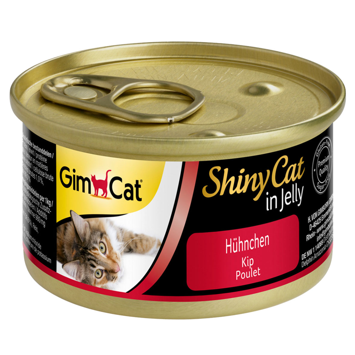 GimCat ShinyCat Hühnchen, 6x70g