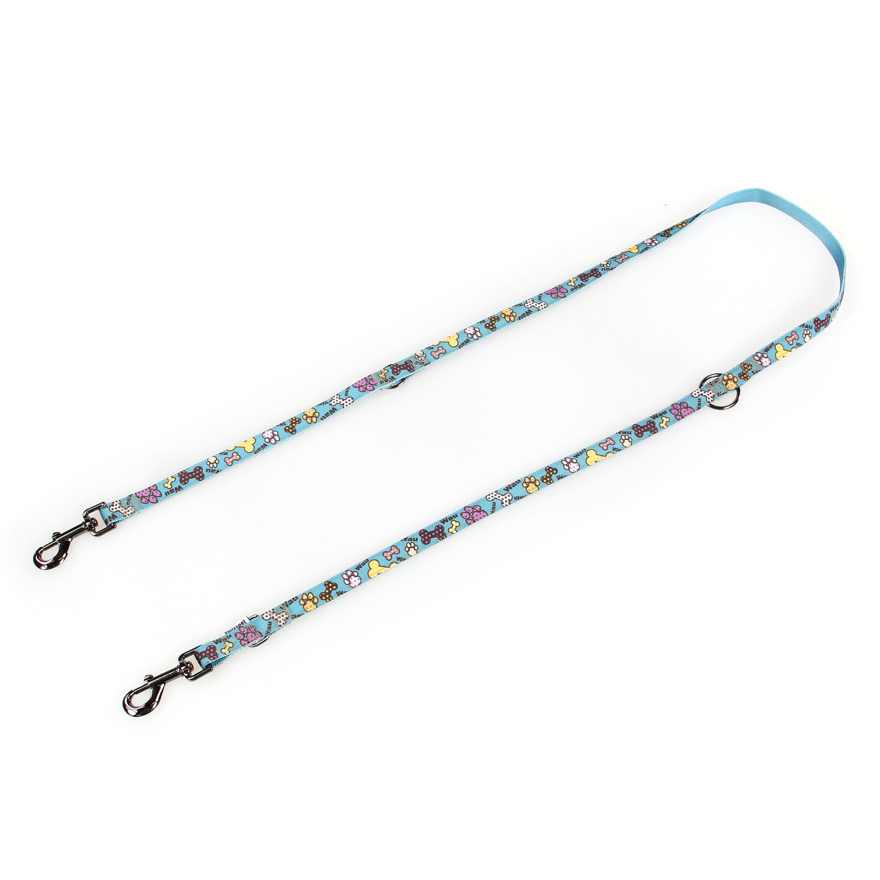 Trendline Laisse B & W, turquoise, 15mm/180cm