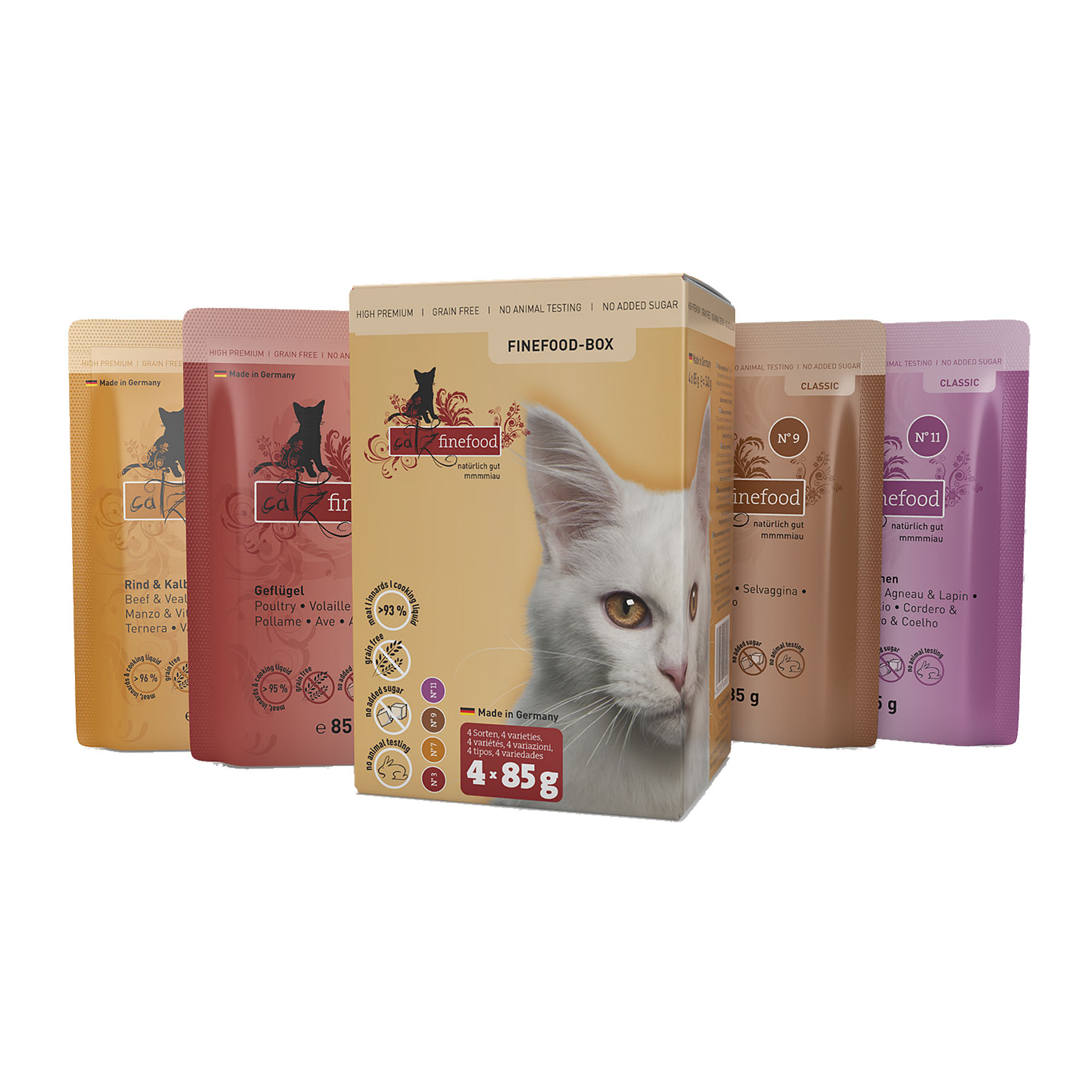 Catz finefood Classic Gourmetbox I, Senior, 4x85g