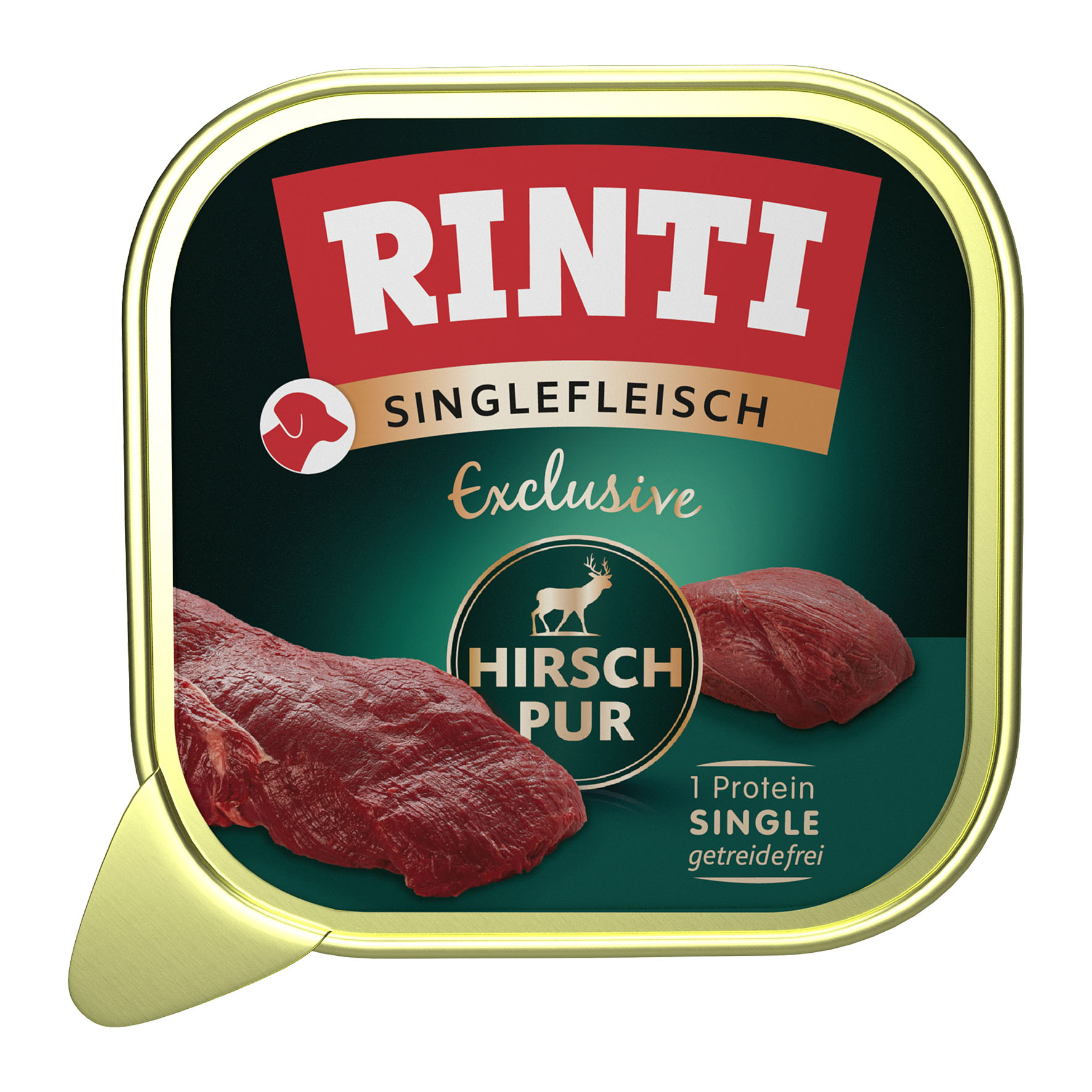 Rinti Singlefleisch Exclusive Hirsch Pur, 150g