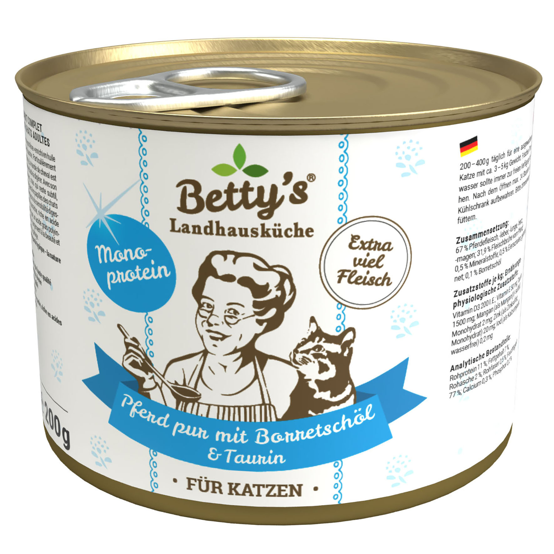 Betty's Landhausküche Gatto Cavallo puro 200 g