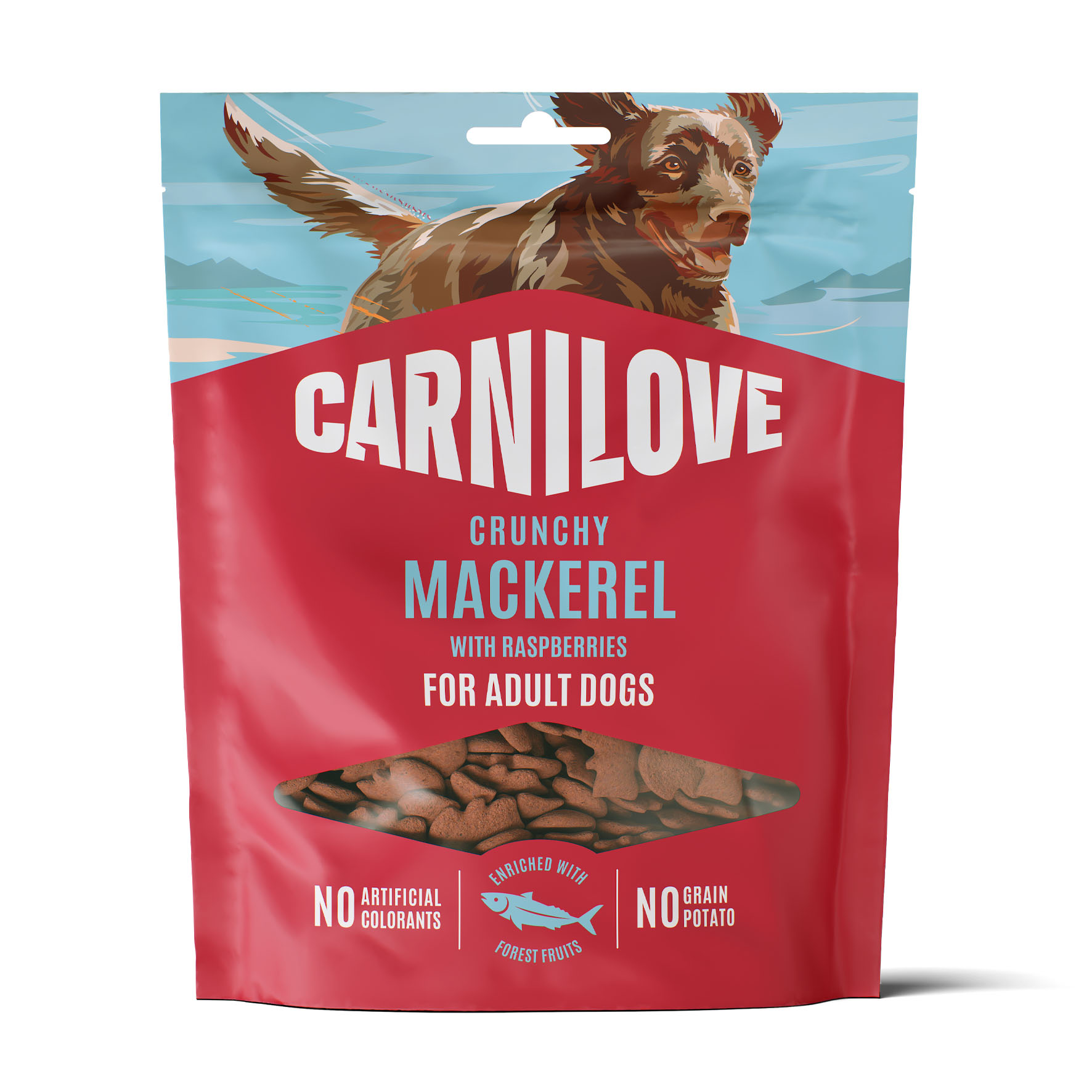 Carnilove Dog Crunchy Snack - Makrele & Himbeeren, Hundesnacks, 200g