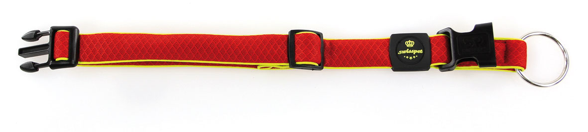 swisspet Active Dog Hunde Halsband und Cityleine, rot, L 30mm/40-60cm