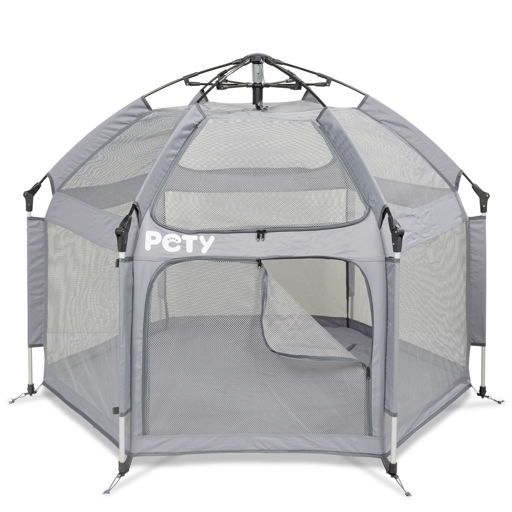 Set PETY parc pour chiens grand, avec tapis de sol et toit