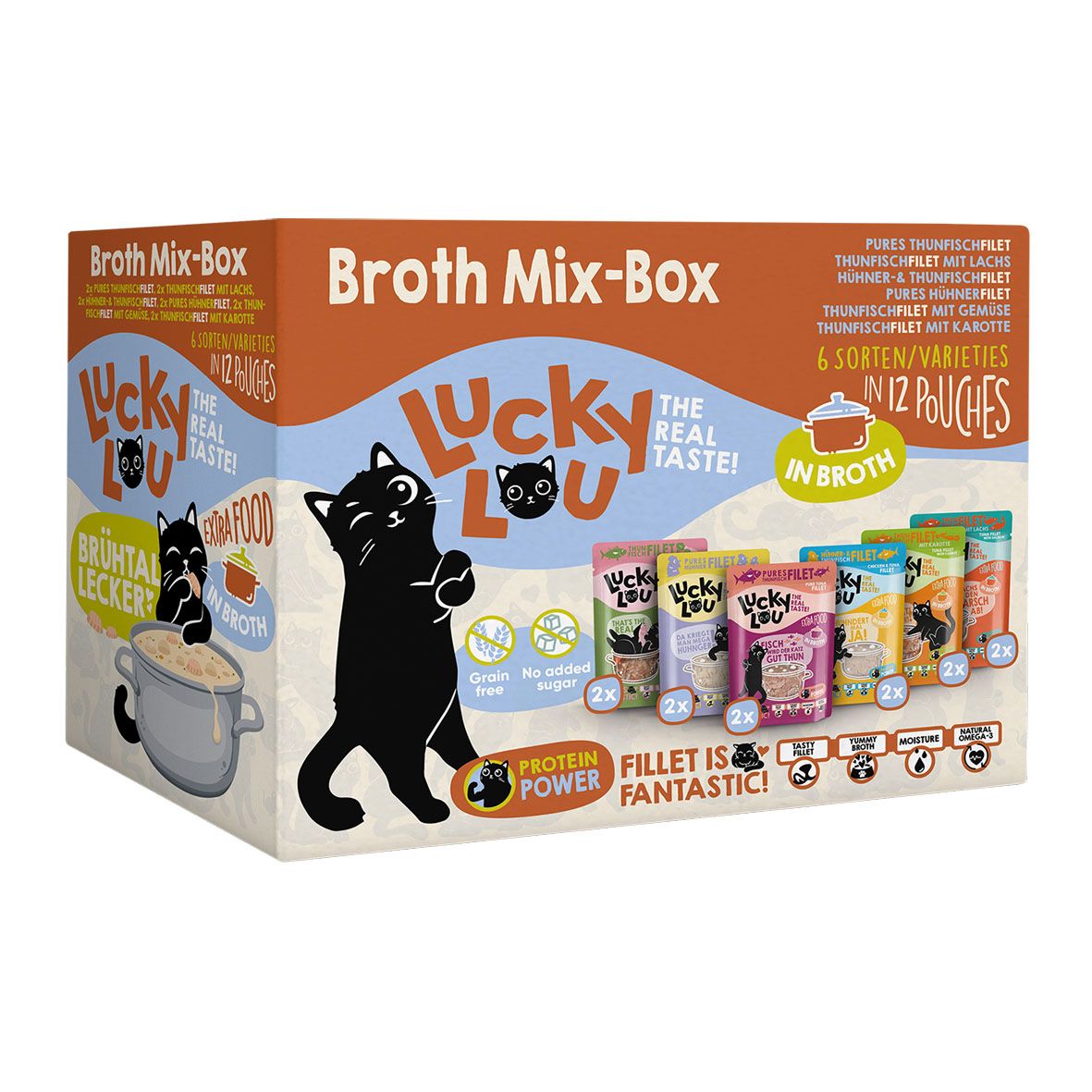 Lucky Lou Multipack in Brühe 12x70g