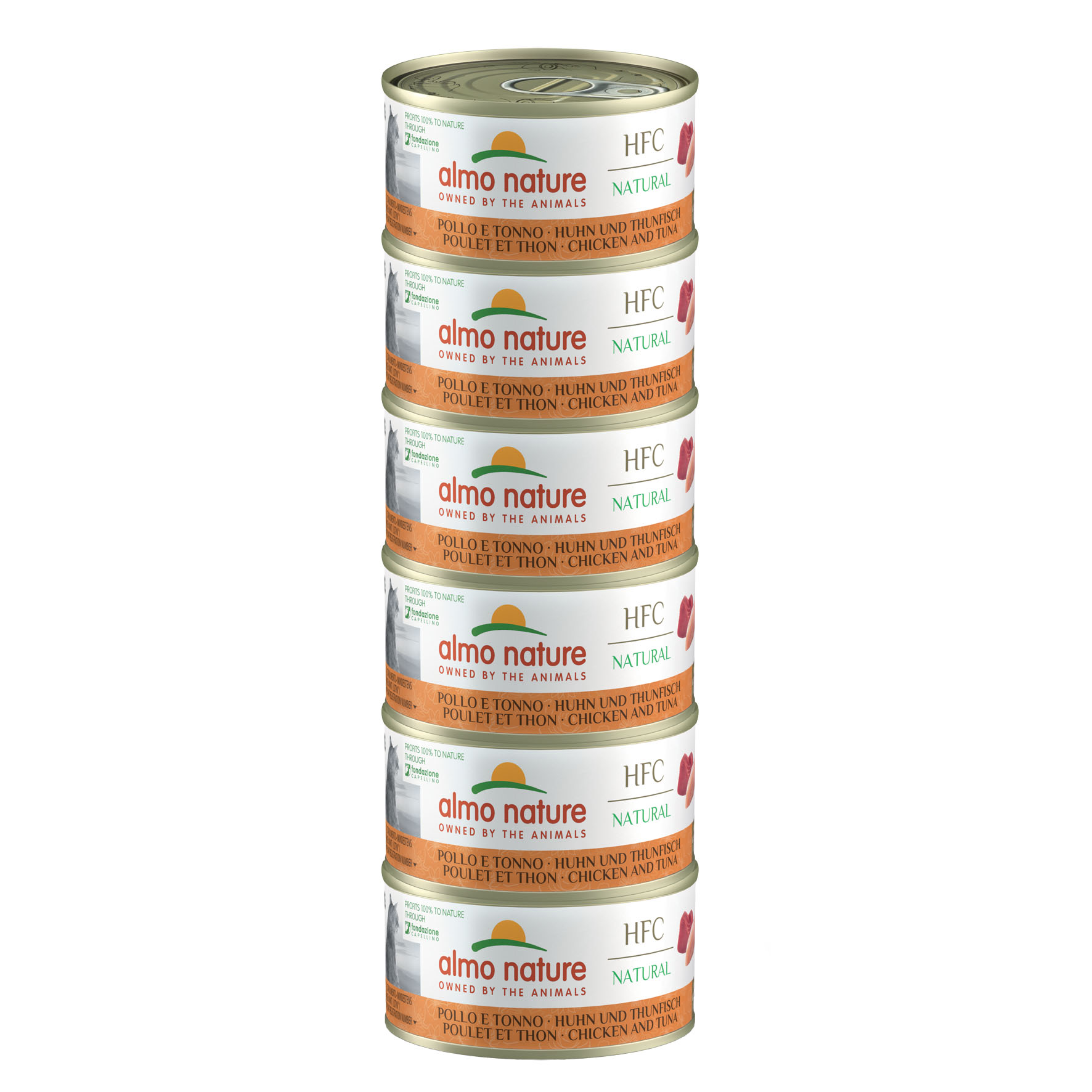 Almo HFC Natural Huhn & Thunfisch Megapack 6x70g Almo HFC Natural Huhn & Thunfisch Megapack 6x70g