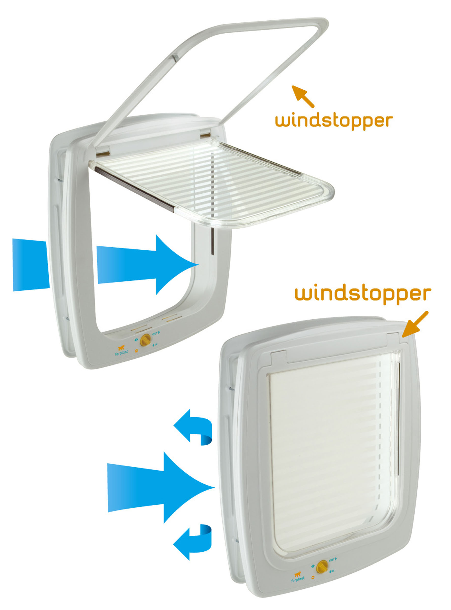 Ersatztüre mit Windstopper und Dichtung Ersatztüre mit Windstopper und Dichtung