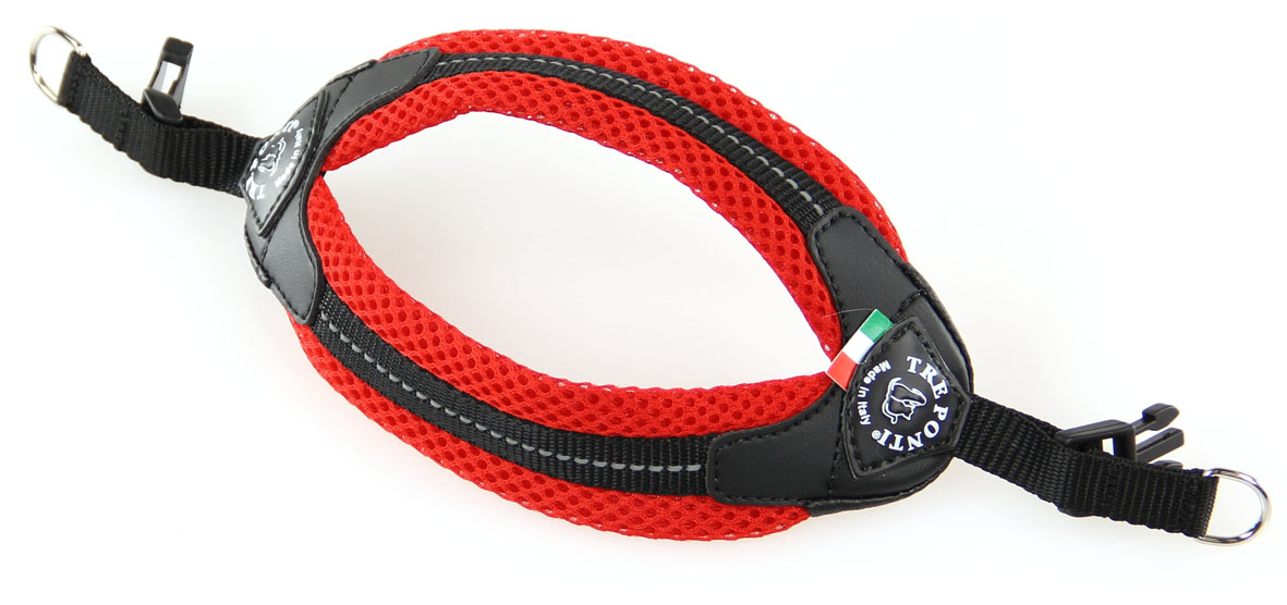 Tre Ponti Netzstoffgeschirr, rot XL=45-48cm; 7-9kg
