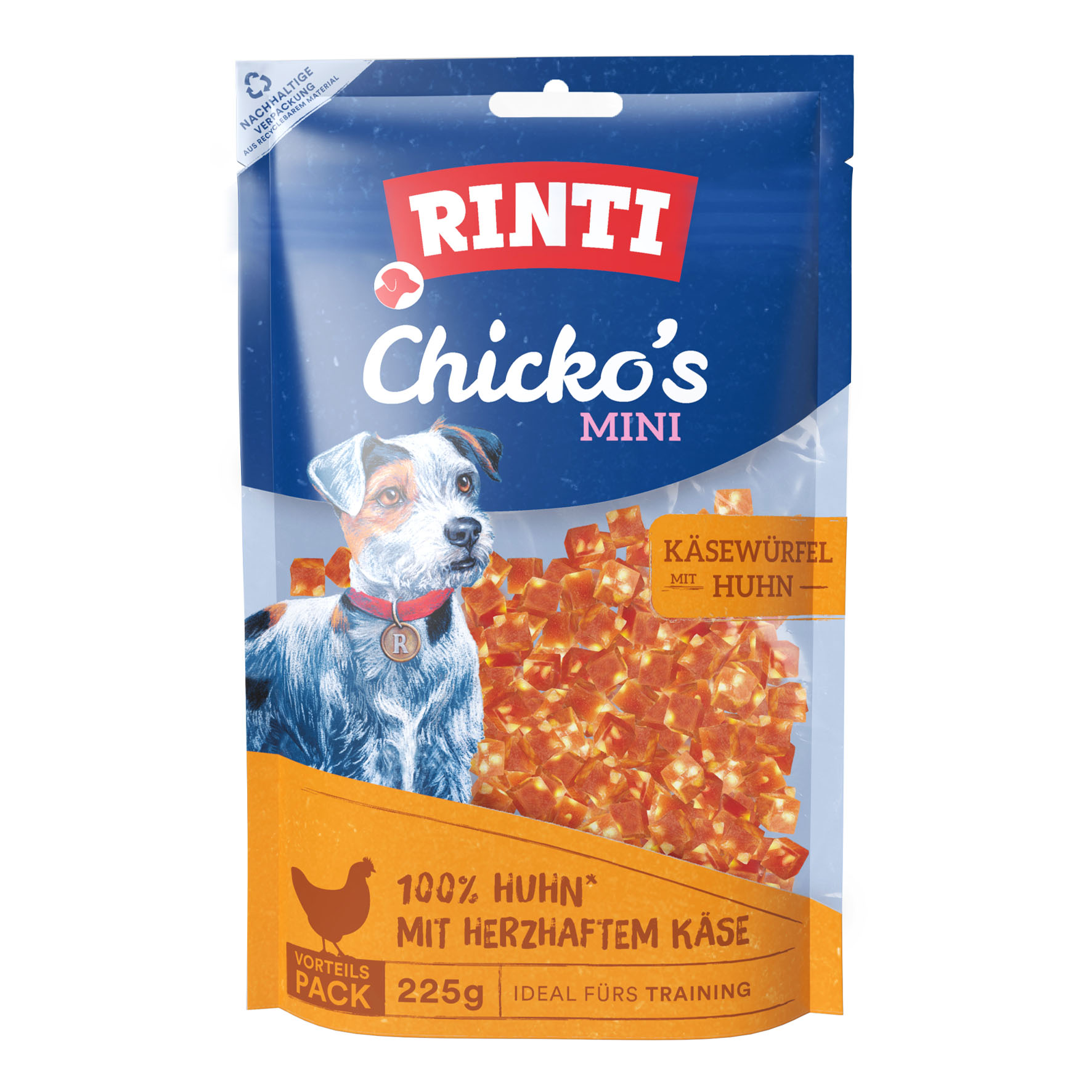  Mini cubes au poulet et au fromage 225 g