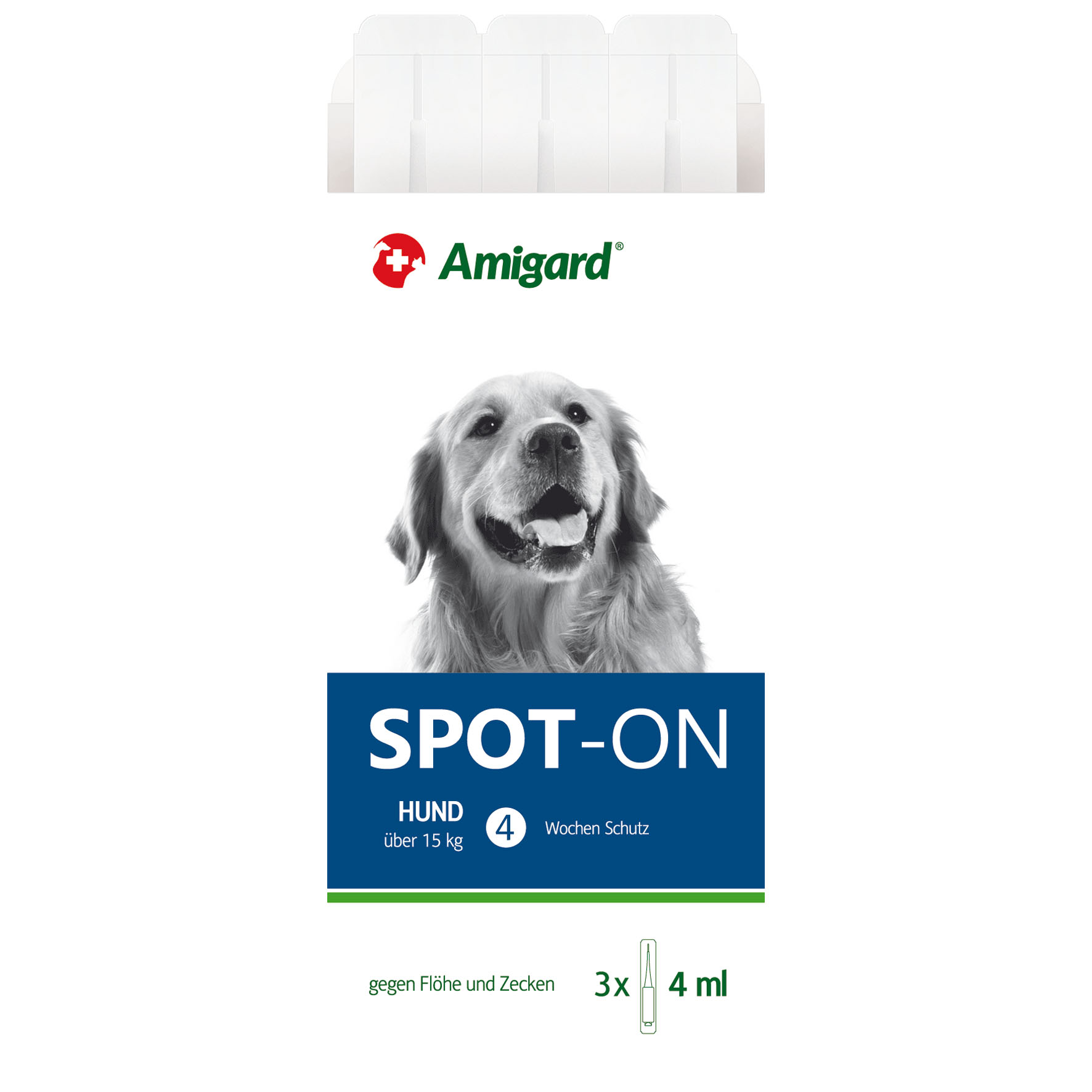 Amigard Spot-on für mittlere Hunde, 3x4ml