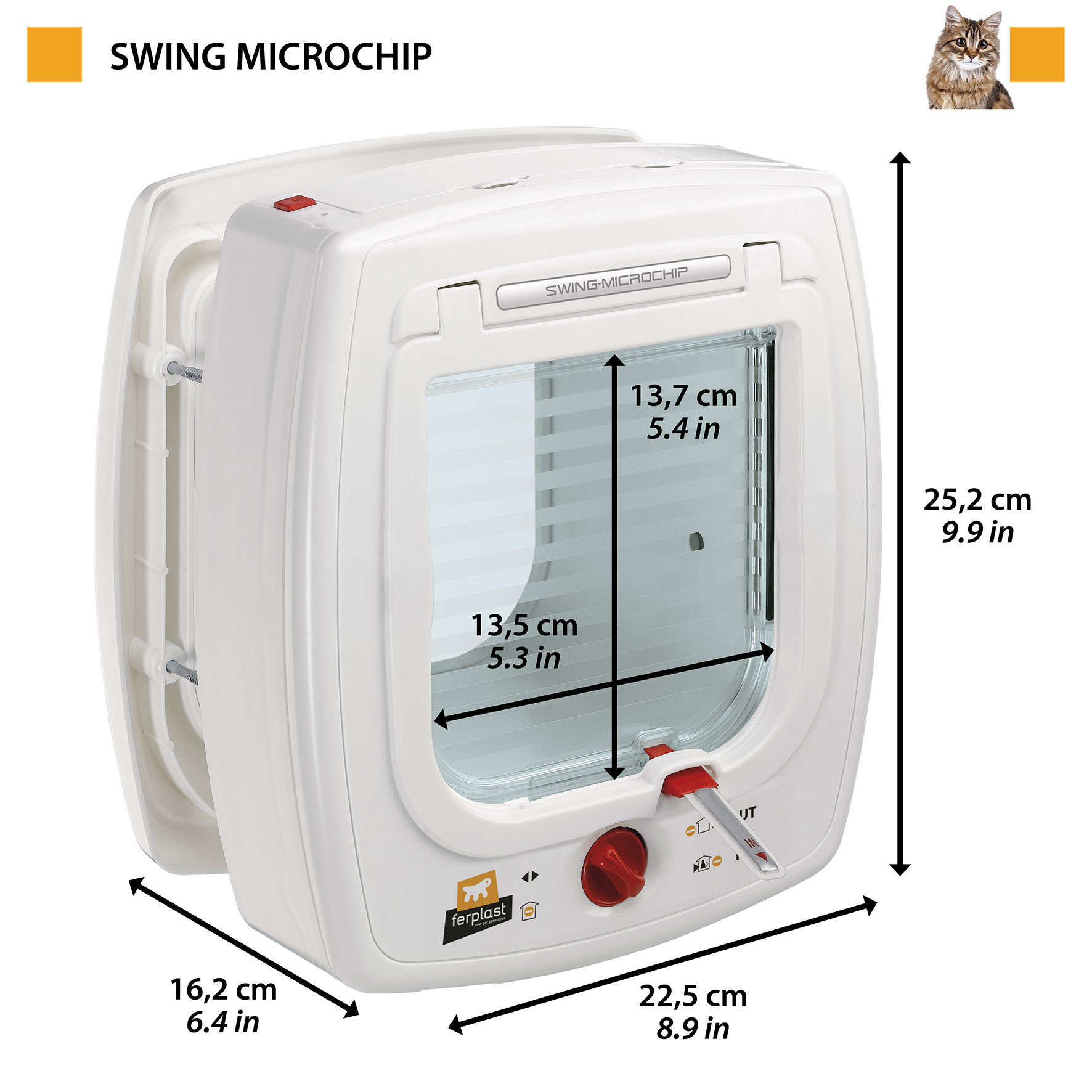 Ferplast Katzentüre Swing Microchips Ferplast Katzentüre Swing Microchips