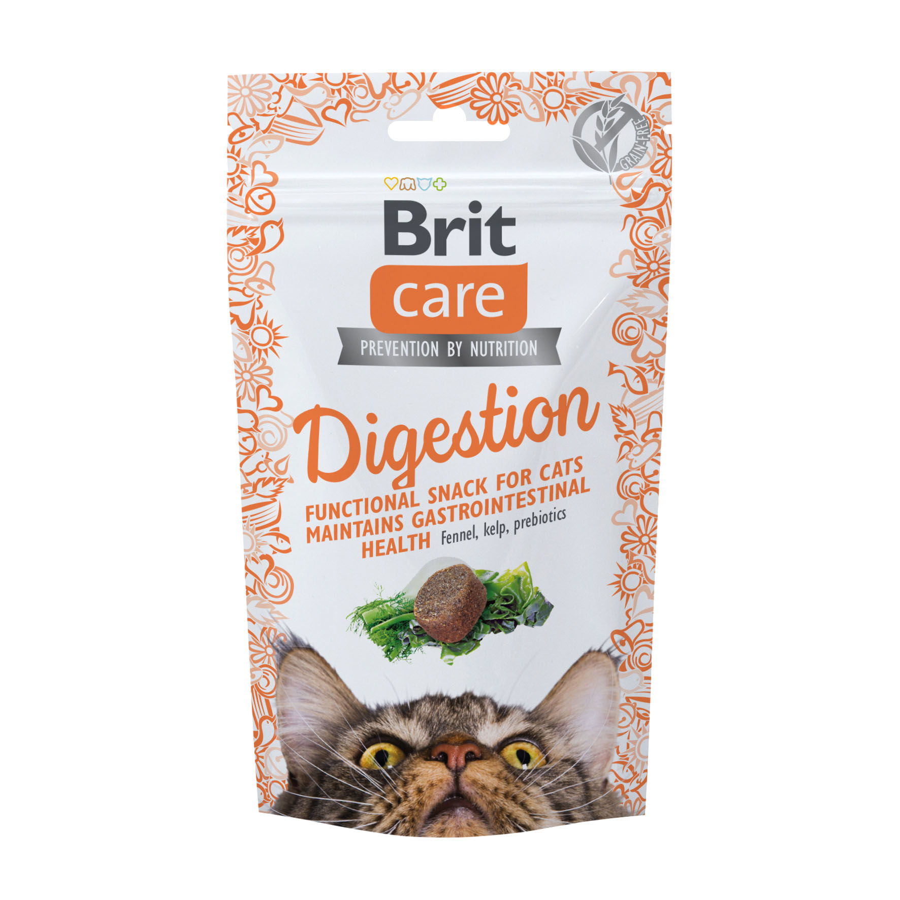 Brit Care Cat Digestion – Friandise fonctionnelle pour chats, 50 g