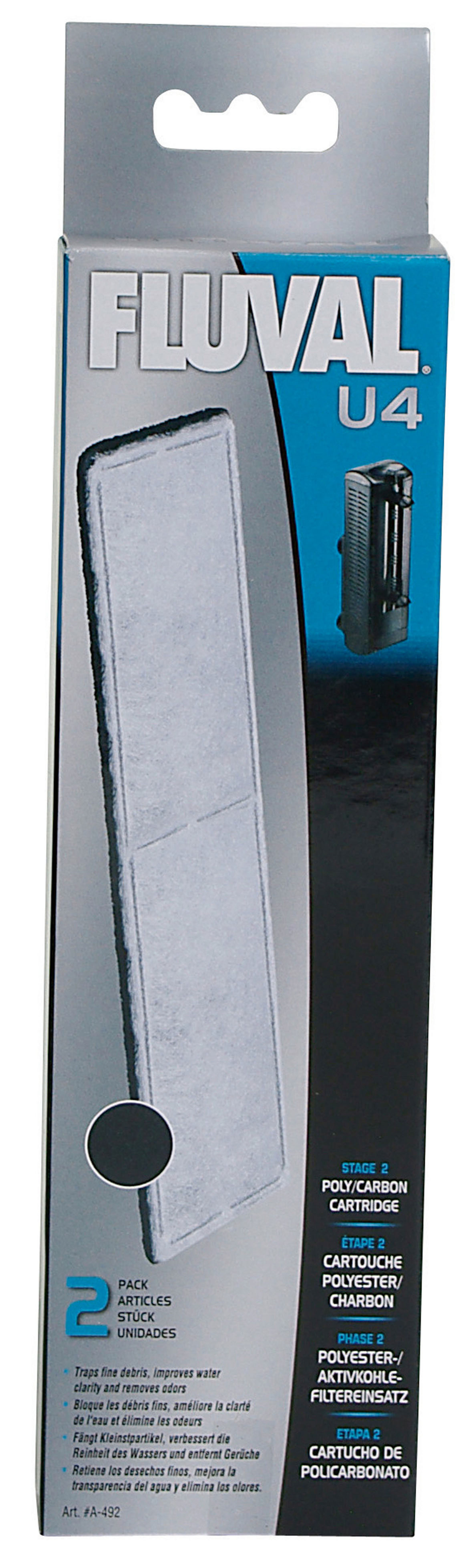 Fluval poly carbon actif U