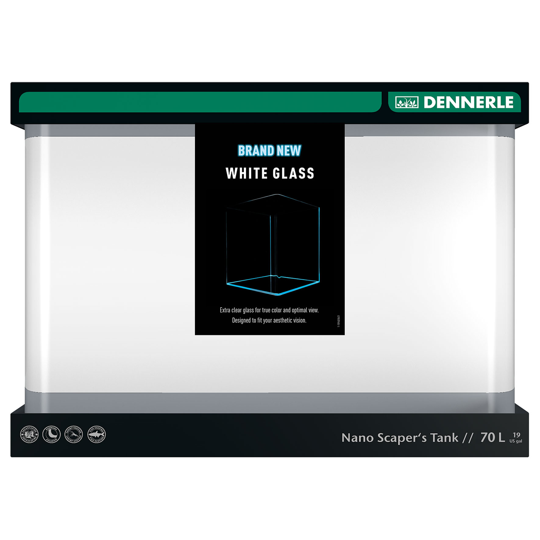 Dennerle Scaper’s Tank White Glass 50x39x36cm, 70l