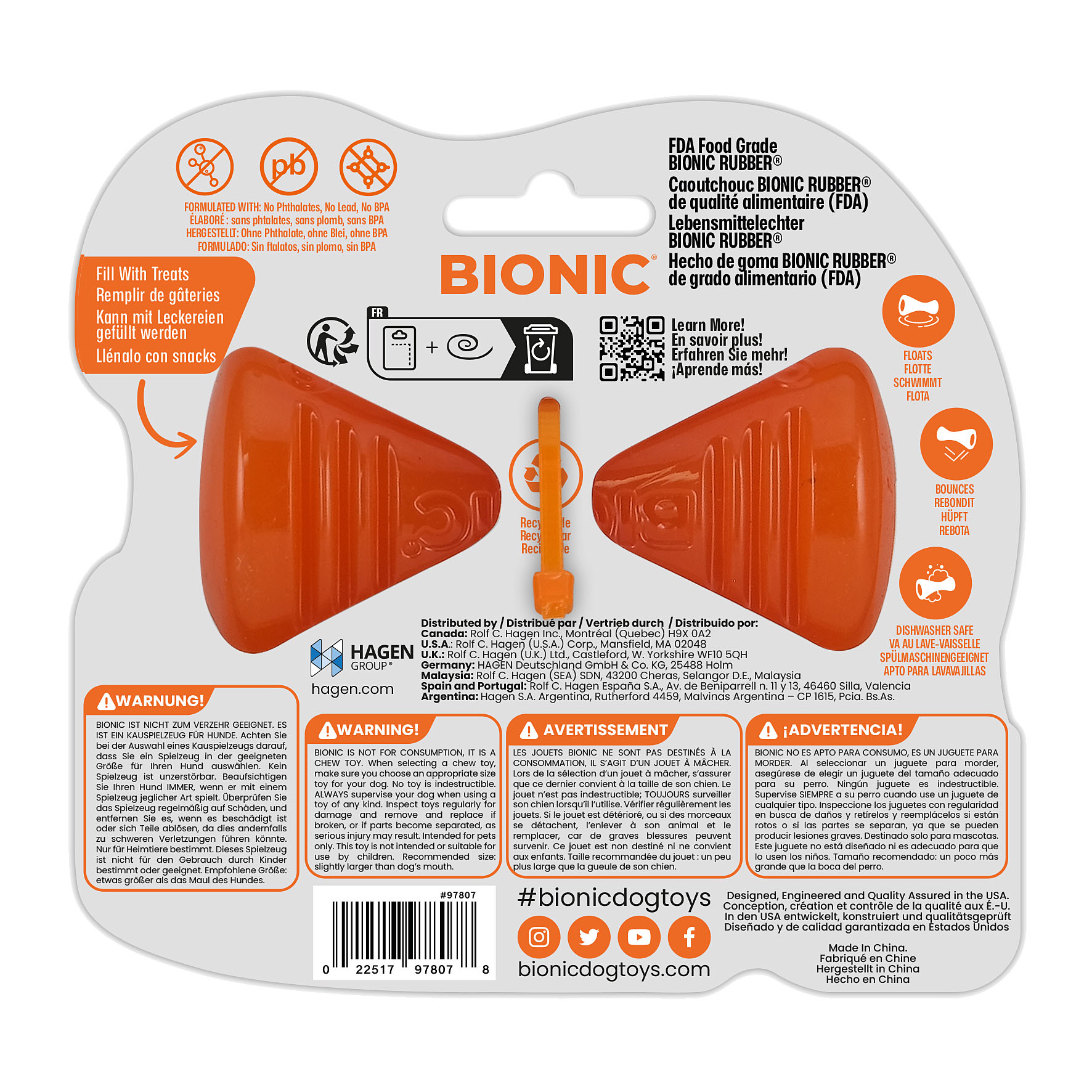 Bionic Bone S, 13x4x15.5 cm