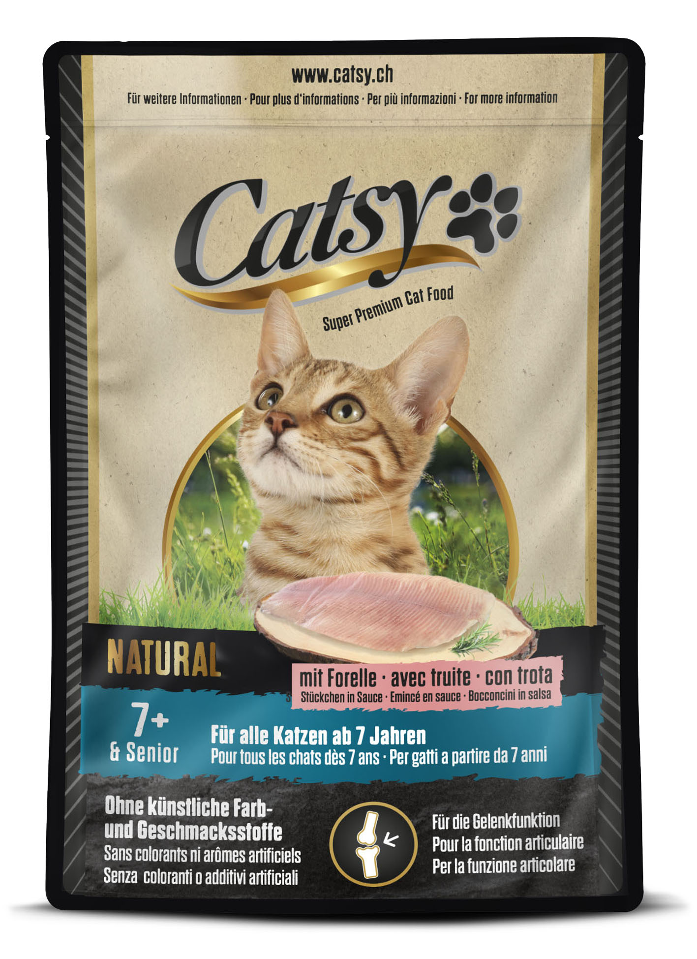 Catsy 7+ Senior mit Forelle