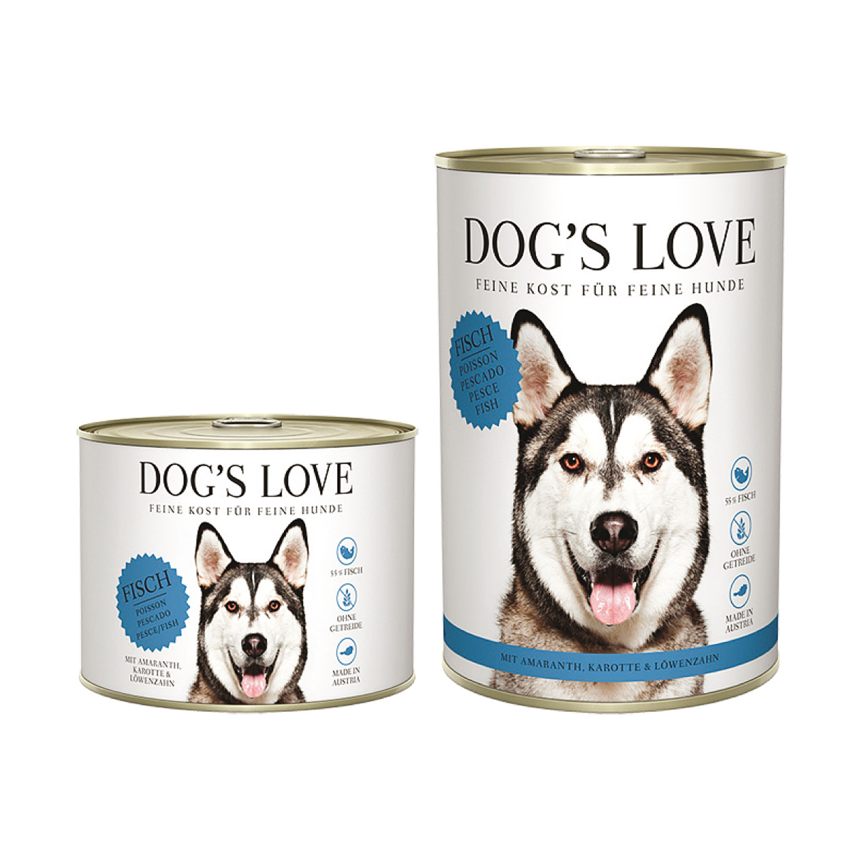 Dog‘s Love Classic Adult Fisch, Amaranth, Karotte & Löwenzahn