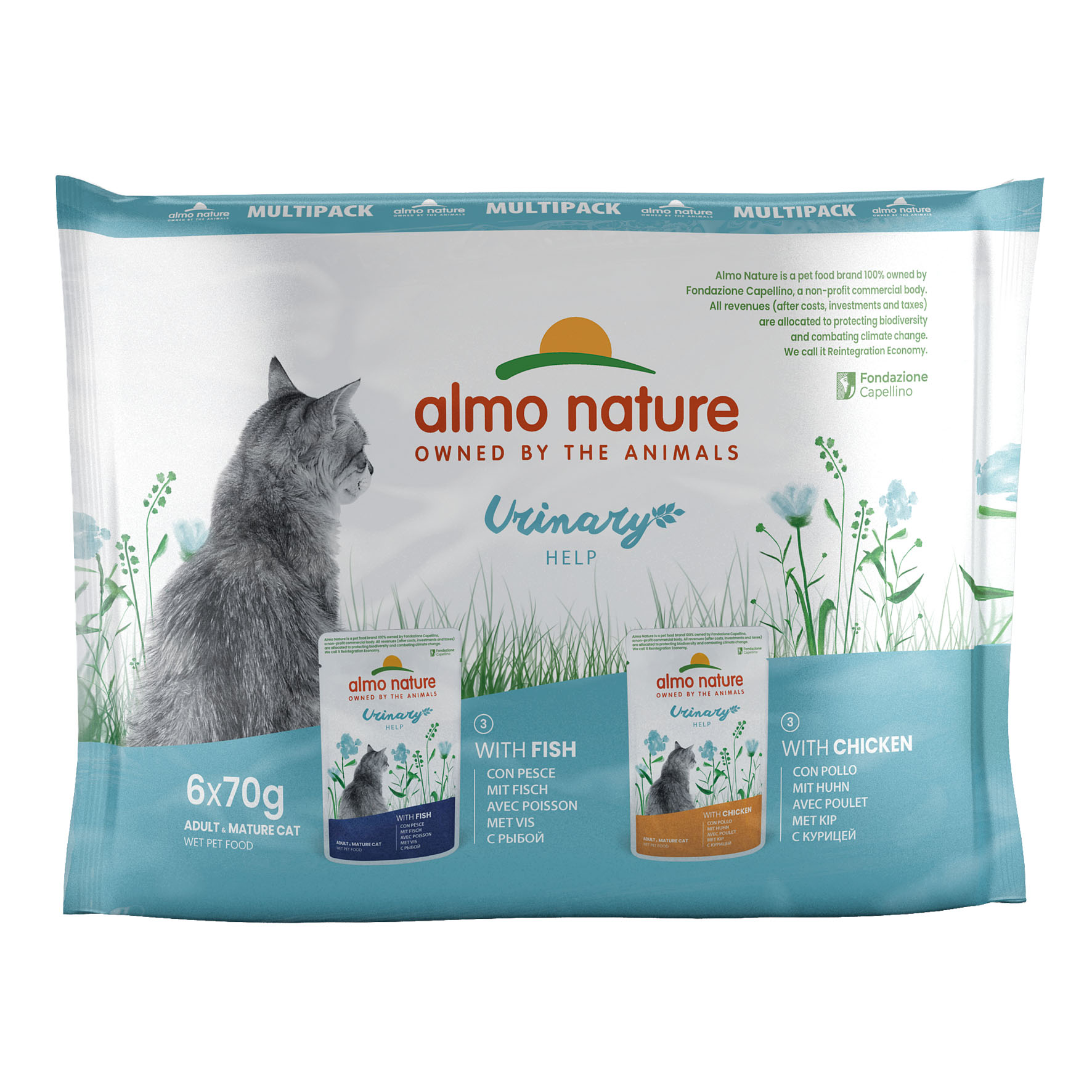 Almo Holistic Urinary Help Kabeljau & Huhn 6x70g Almo Holistic Urinary Help Kabeljau & Huhn 6x70g
