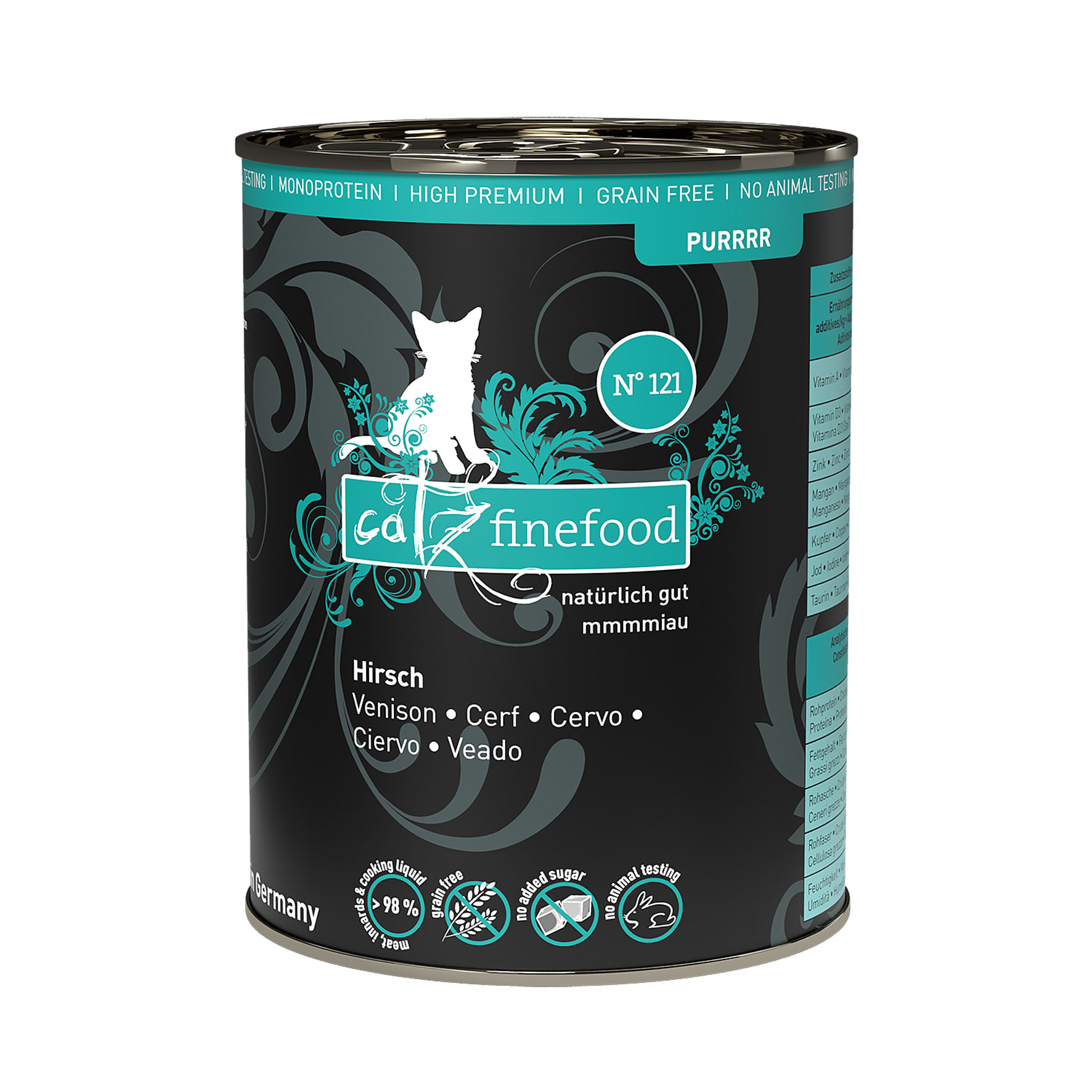 Catz Finefood Purrrr No. 121 avec cerf, 400g