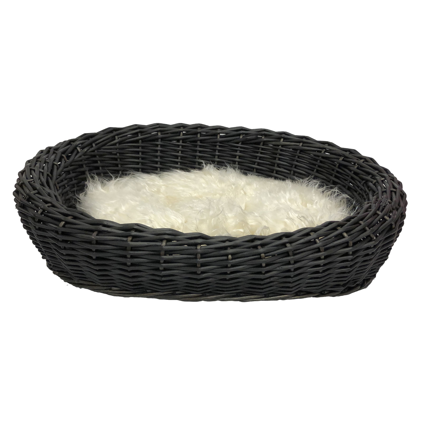 swisspet Weidekorb Ovalo mit Kissen S, 58x42x17cm