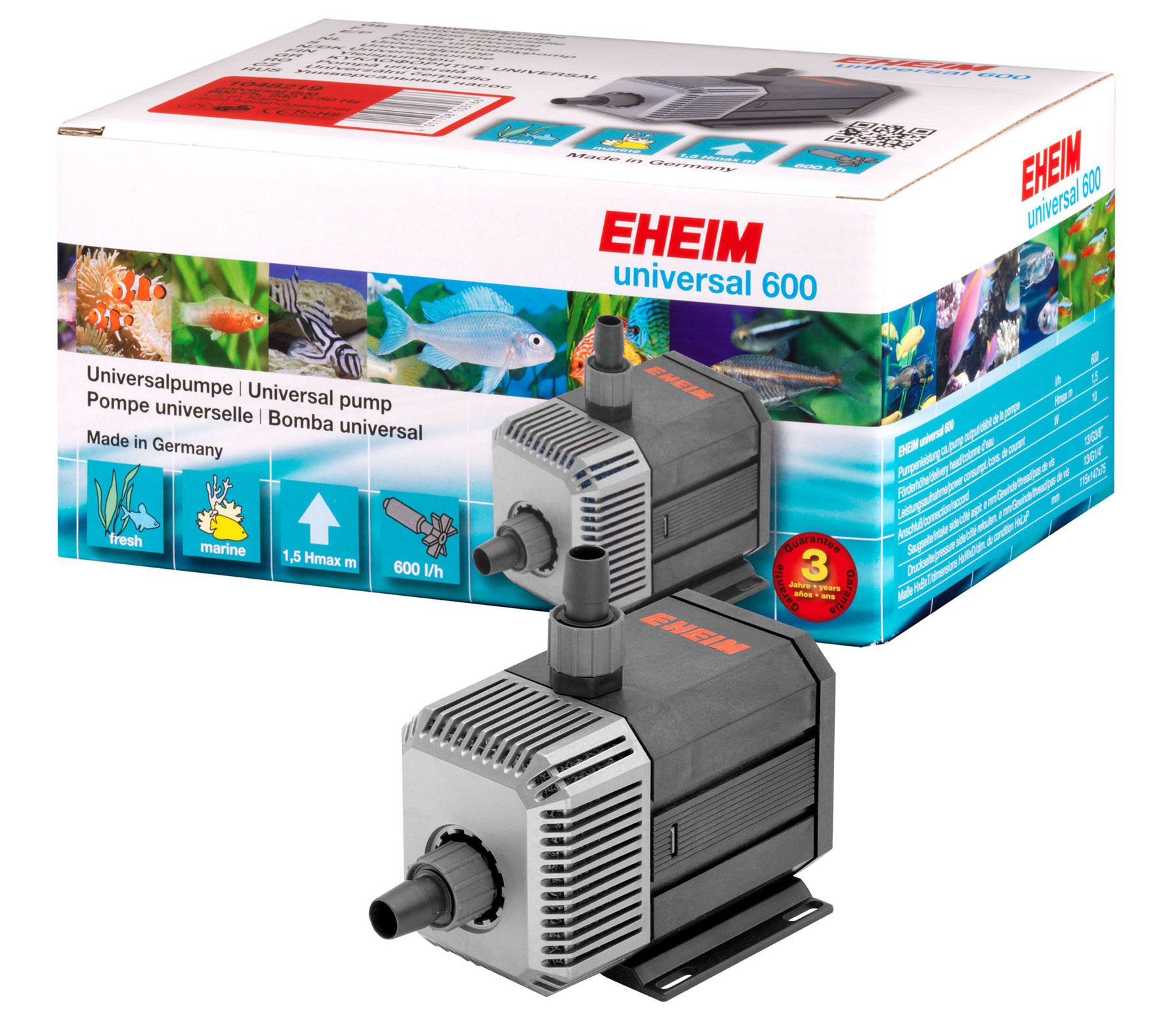 Eheim Pumpe Universal 600l/h, 10W, 1.5Hmax m