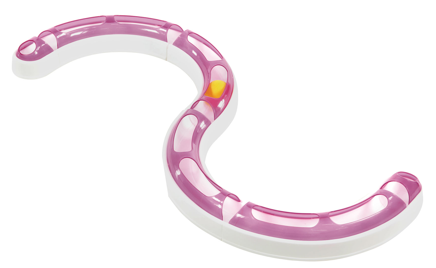 swisspet Katzen-Spielbahn, lila/weiss, B=6.1cm x h=4.8cm x L=124cm