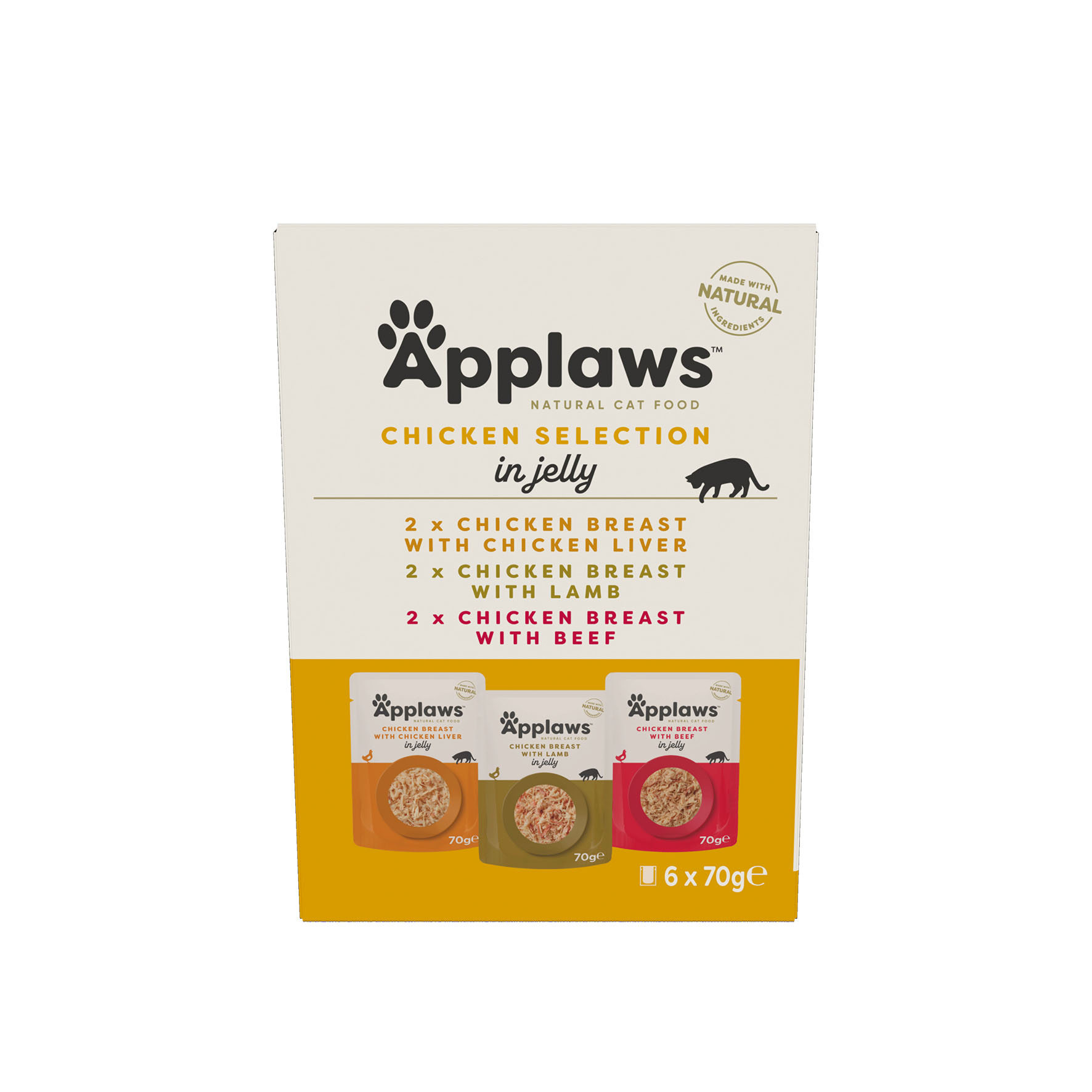 Applaws Multipack mit Hühnchenauswahl in Gelle, 6x70g