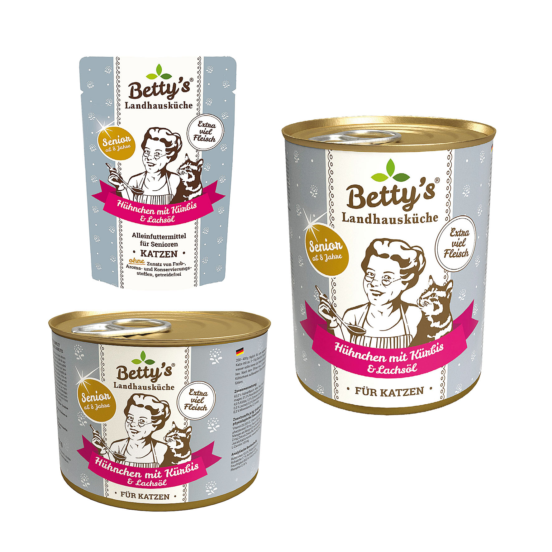 Betty's Landhausküche Senior, Huhn & Kürbis