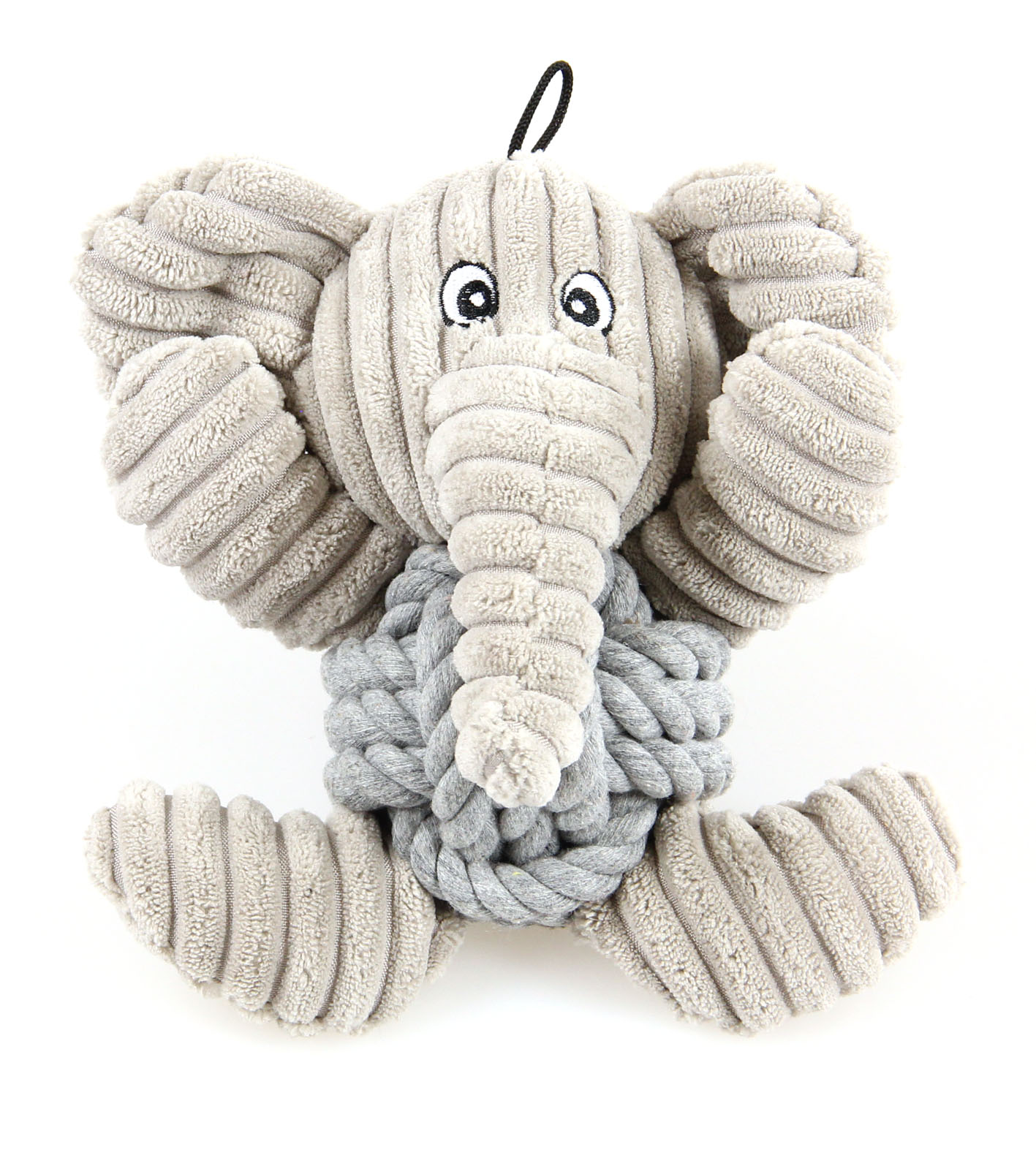 swisspet Jouets pour chiens Knoti éléphant, gris, 17x12x18cm