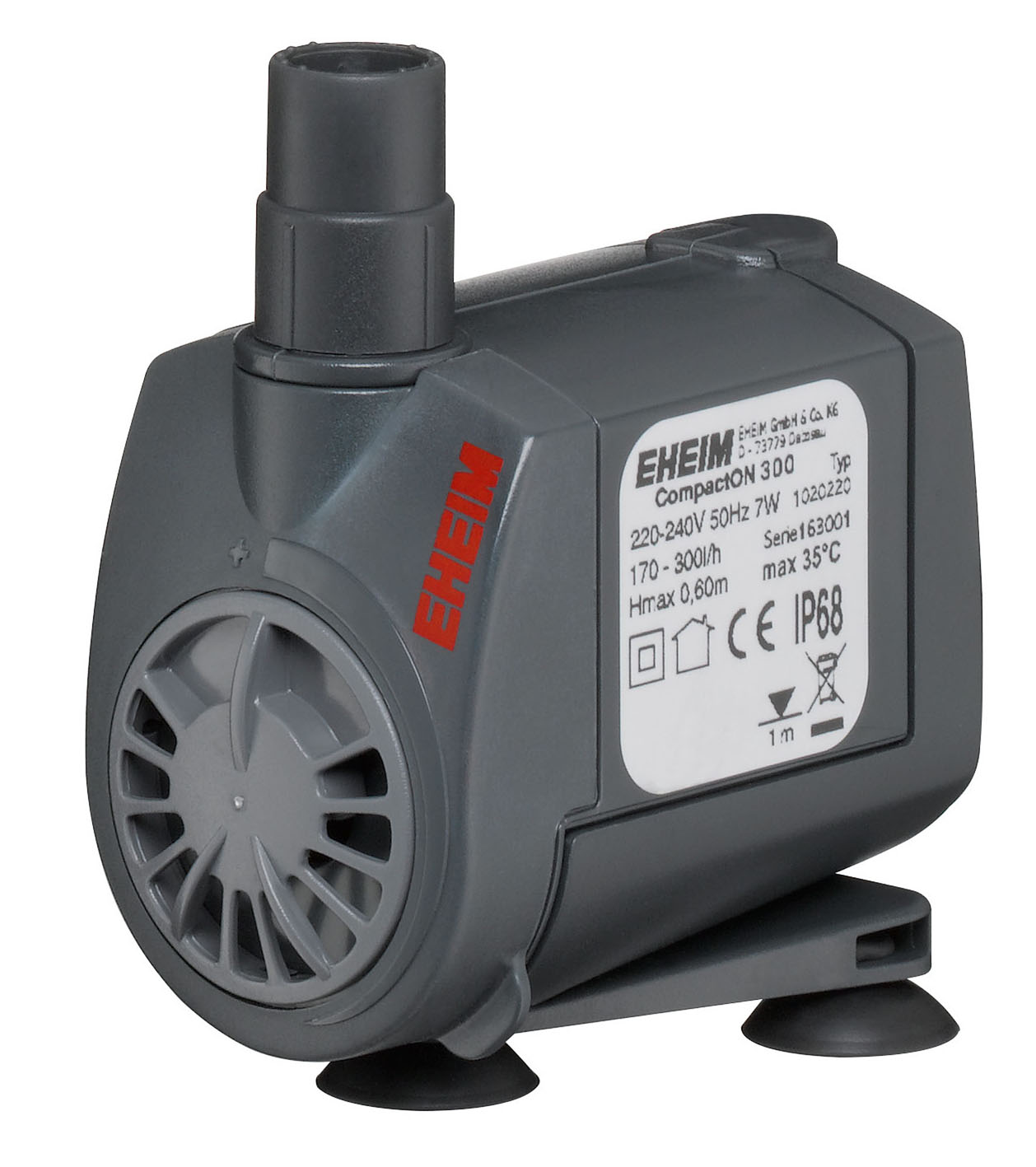 Eheim pompe d’aquarium CompactOn 300, 170-300l/h, 7W, 0.6Hmax m